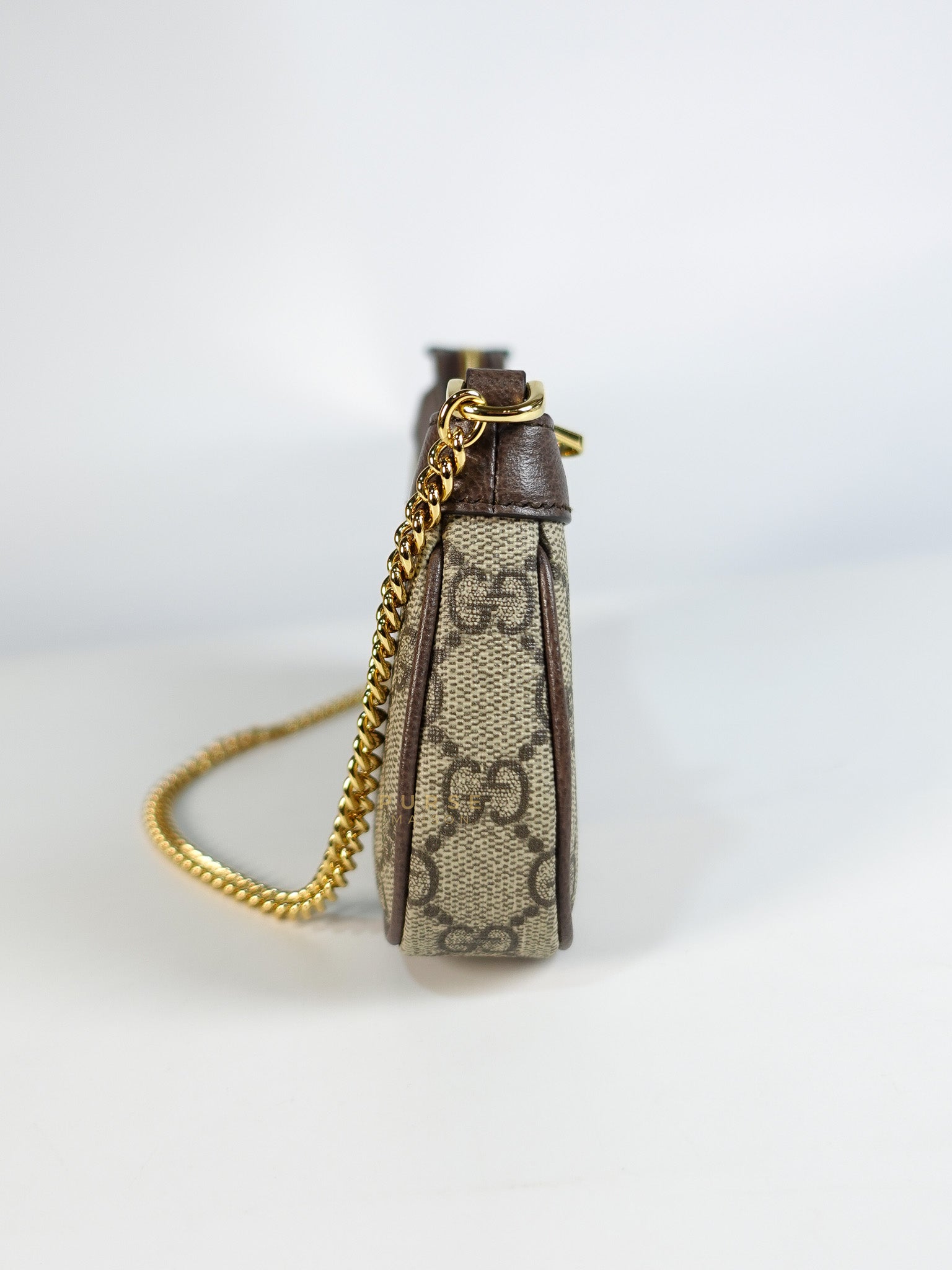 Ophidia Bag Mini in Brown Gold Hardware | Purse Maison Luxury Bags Shop