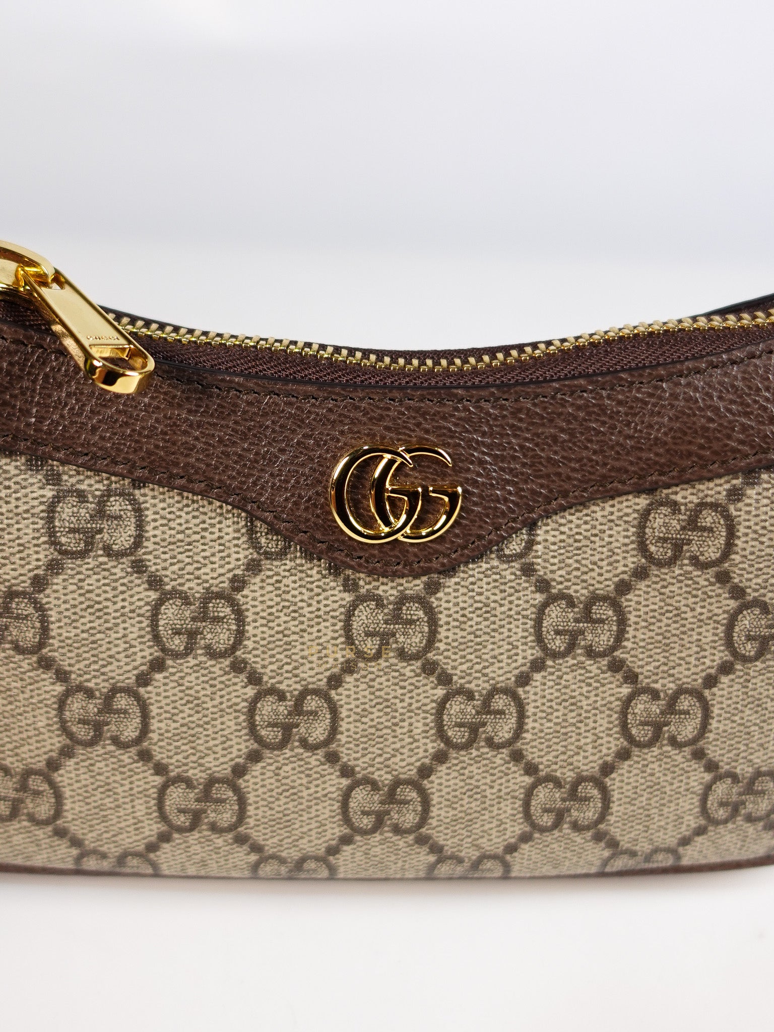 Ophidia Bag Mini in Brown Gold Hardware | Purse Maison Luxury Bags Shop