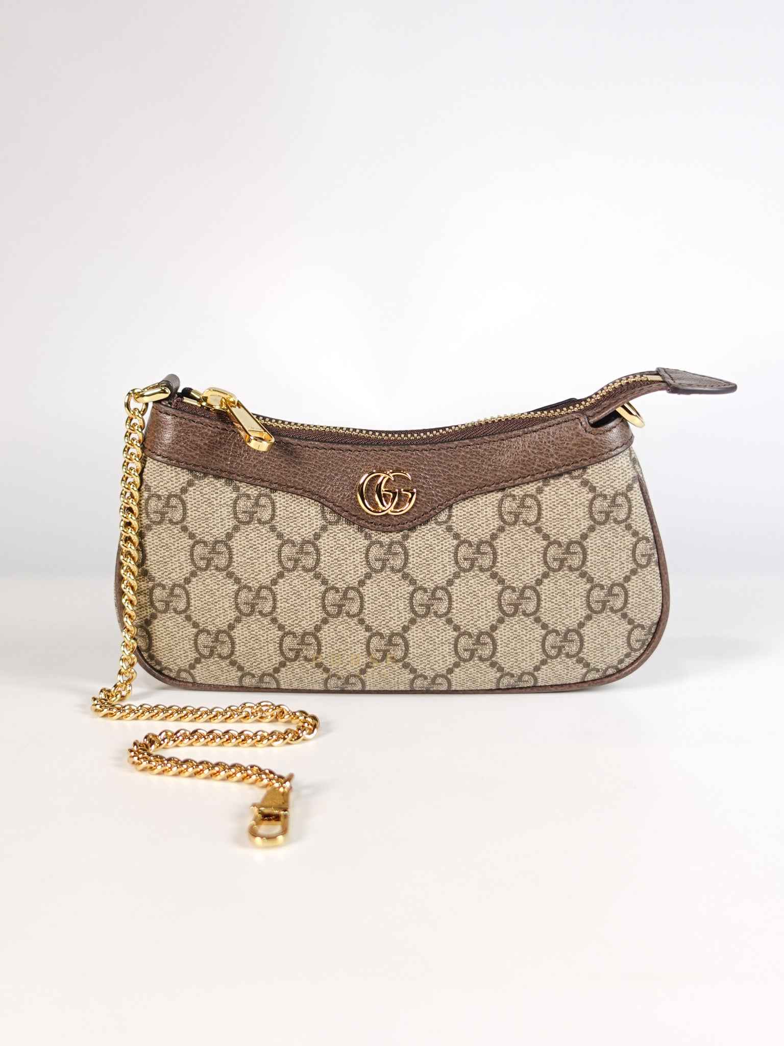 Ophidia Bag Mini in Brown Gold Hardware | Purse Maison Luxury Bags Shop