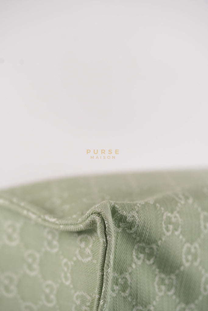 Ophidia GG Reversible Large Tote Bag in Dusty Sage Green | Purse Maison Luxury Bags Shop
