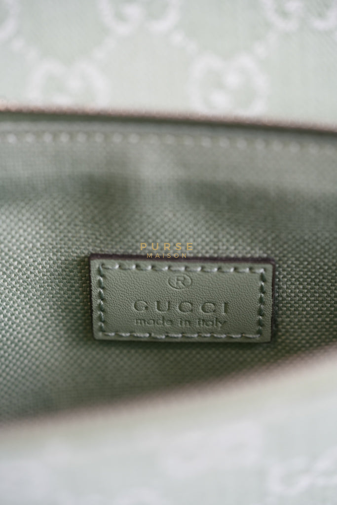 Ophidia GG Reversible Large Tote Bag in Dusty Sage Green | Purse Maison Luxury Bags Shop