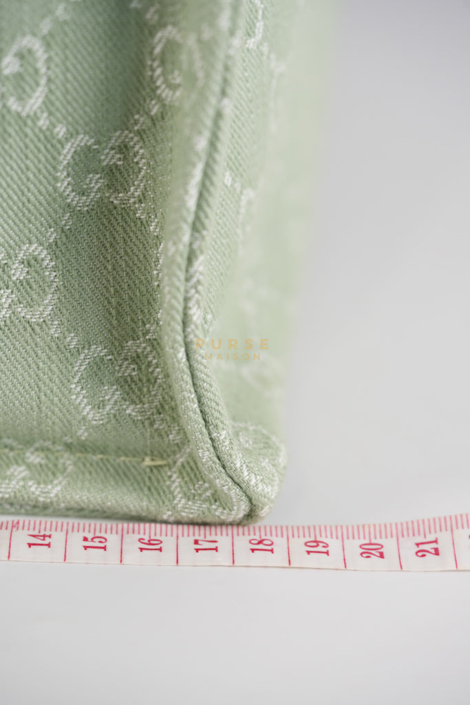 Ophidia GG Reversible Large Tote Bag in Dusty Sage Green | Purse Maison Luxury Bags Shop
