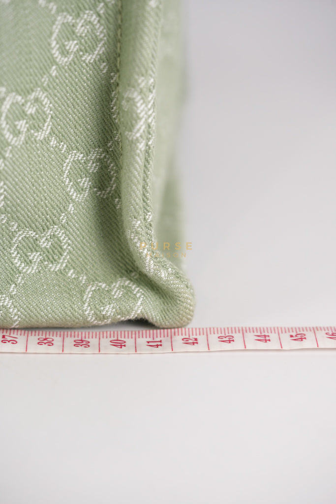 Ophidia GG Reversible Large Tote Bag in Dusty Sage Green | Purse Maison Luxury Bags Shop