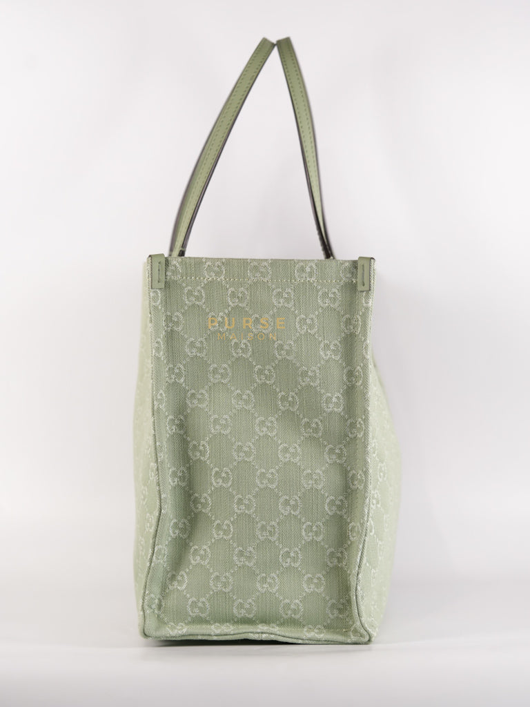 Ophidia GG Reversible Large Tote Bag in Dusty Sage Green | Purse Maison Luxury Bags Shop