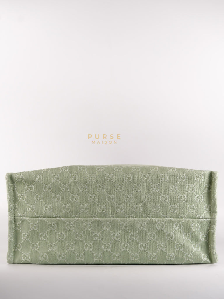 Ophidia GG Reversible Large Tote Bag in Dusty Sage Green | Purse Maison Luxury Bags Shop