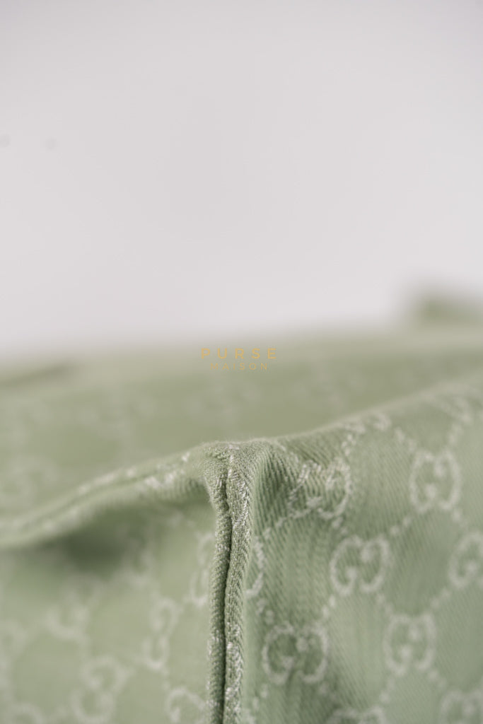 Ophidia GG Reversible Large Tote Bag in Dusty Sage Green | Purse Maison Luxury Bags Shop