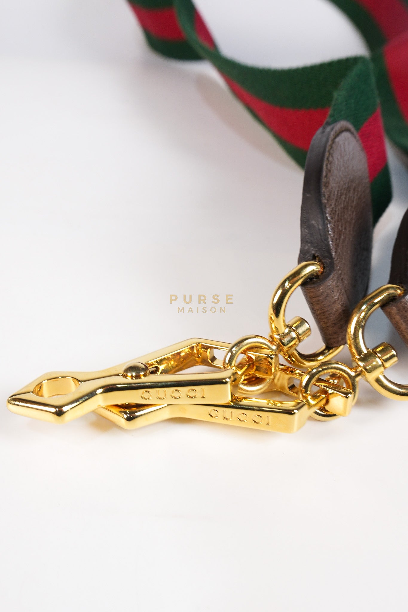 Ophidia GG Supreme Small Top Handle Shoulder Bag in Brown Monogram Web & Gold Hardware | Purse Maison Luxury Bags Shop