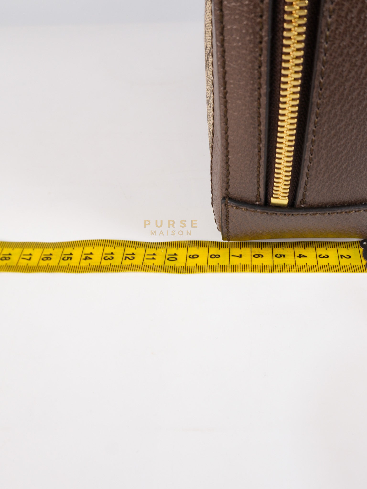Ophidia GG Supreme Small Top Handle Shoulder Bag in Brown Monogram Web & Gold Hardware | Purse Maison Luxury Bags Shop