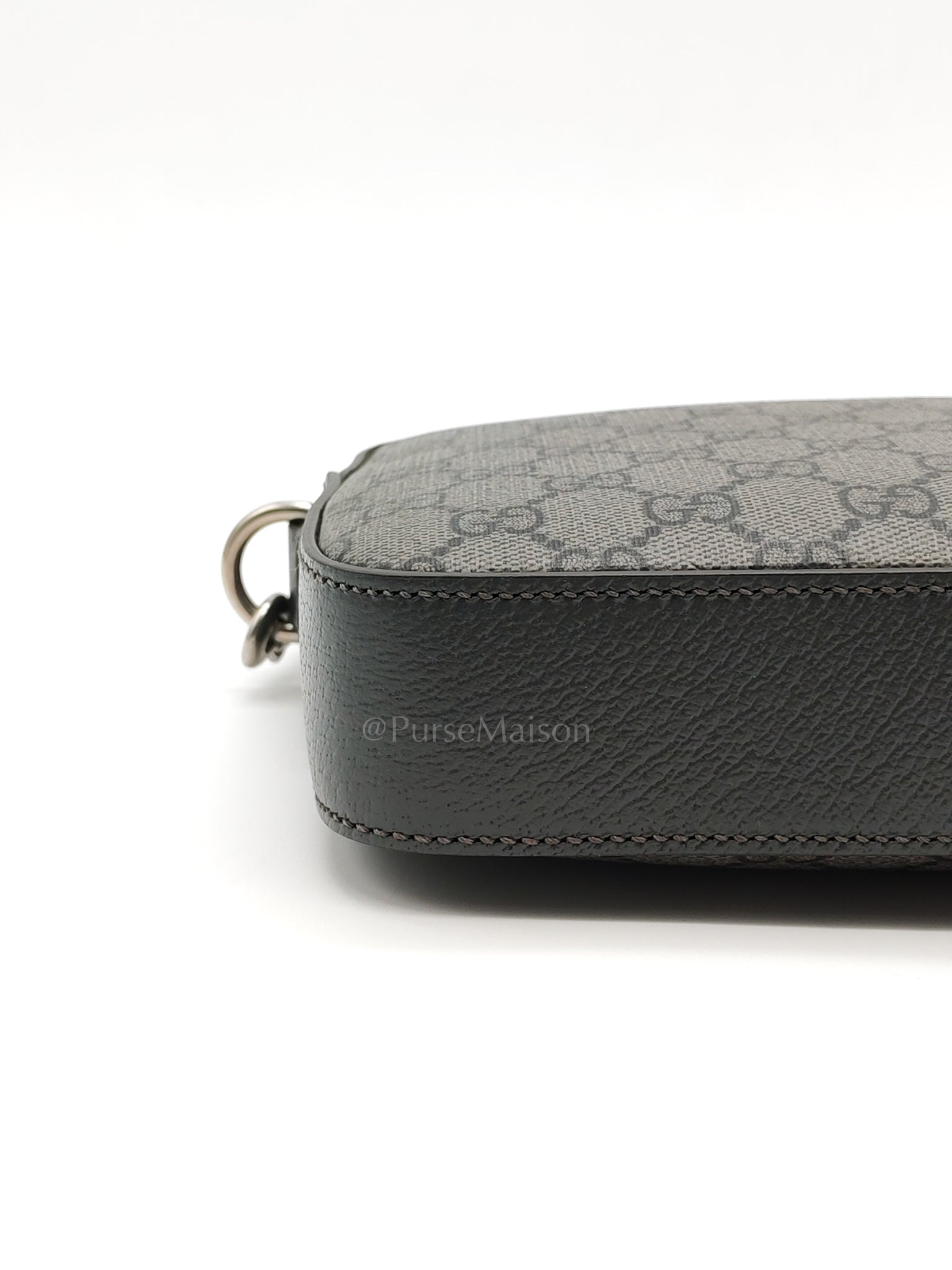 Ophidia Gray Supreme Canvas Clutch Bag | Purse Maison Luxury Bags Shop
