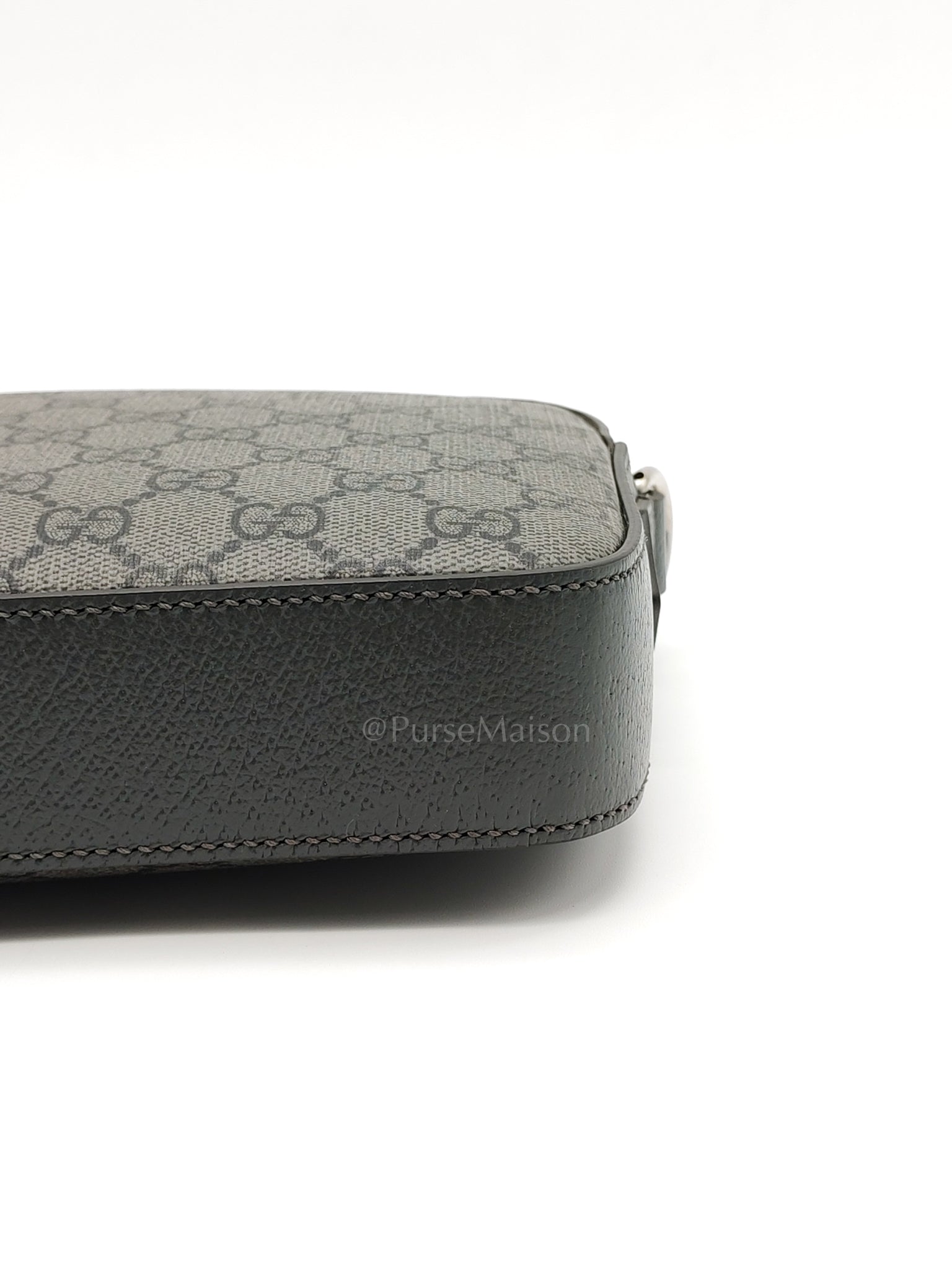 Ophidia Gray Supreme Canvas Clutch Bag | Purse Maison Luxury Bags Shop