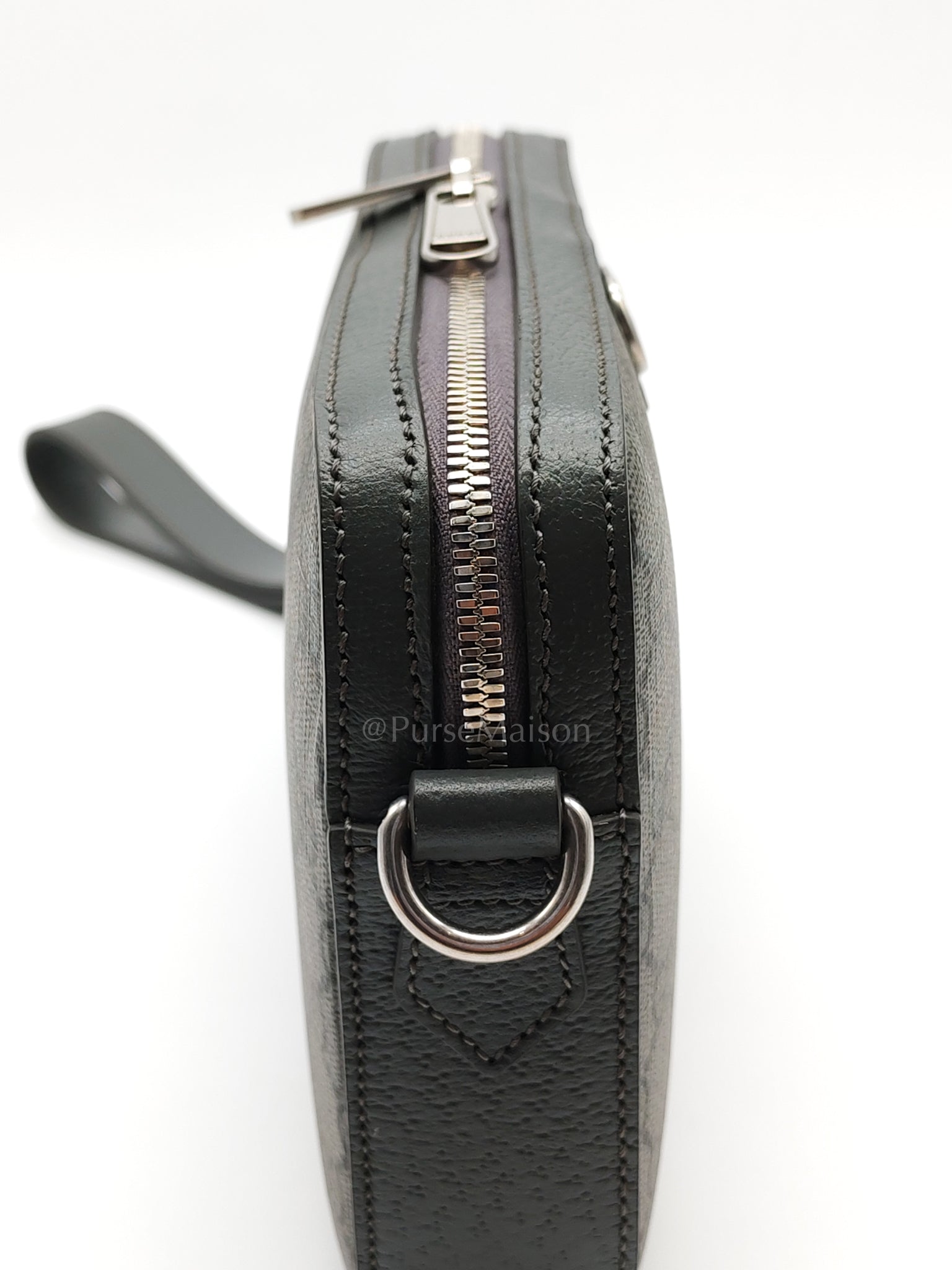 Ophidia Gray Supreme Canvas Clutch Bag | Purse Maison Luxury Bags Shop