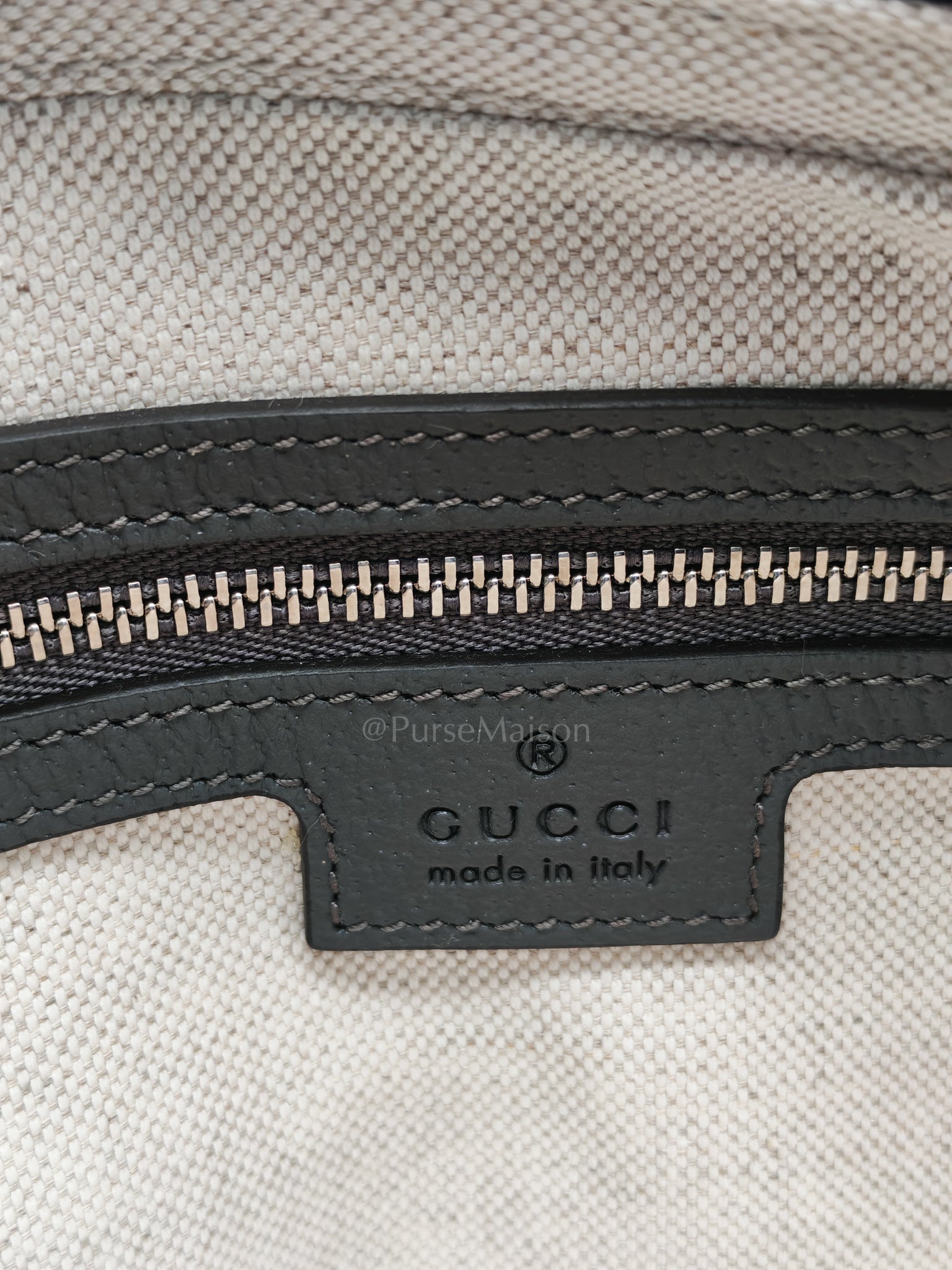 Ophidia Gray Supreme Canvas Clutch Bag | Purse Maison Luxury Bags Shop