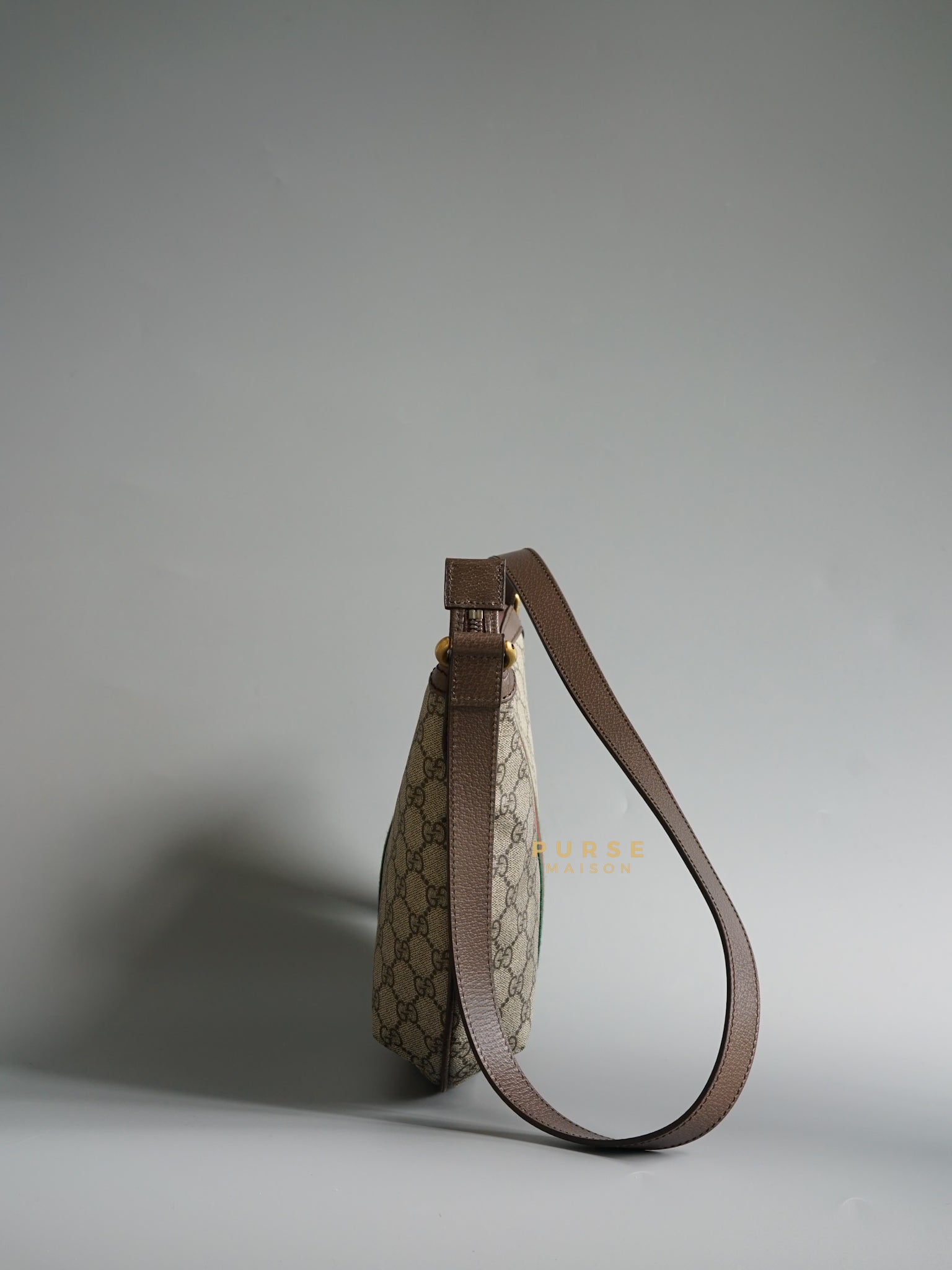 Ophidia Half Moon Hobo Bag in GG Supreme Canvas | Purse Maison Luxury Bags Shop