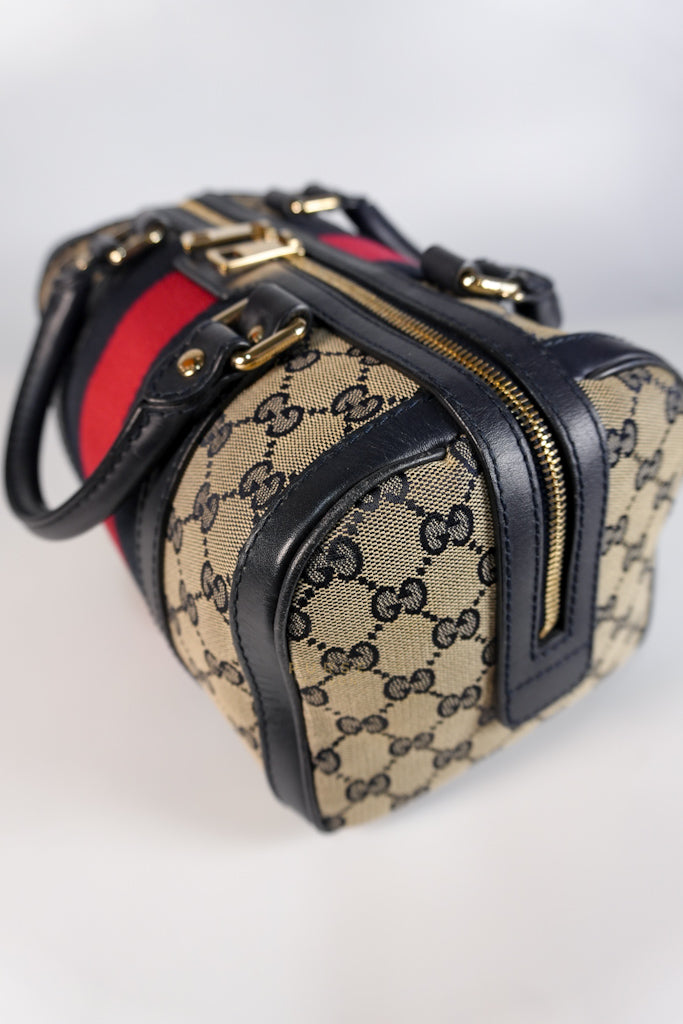 Ophidia Medium Boston in GG Supreme Canvas | Purse Maison Luxury Bags Shop