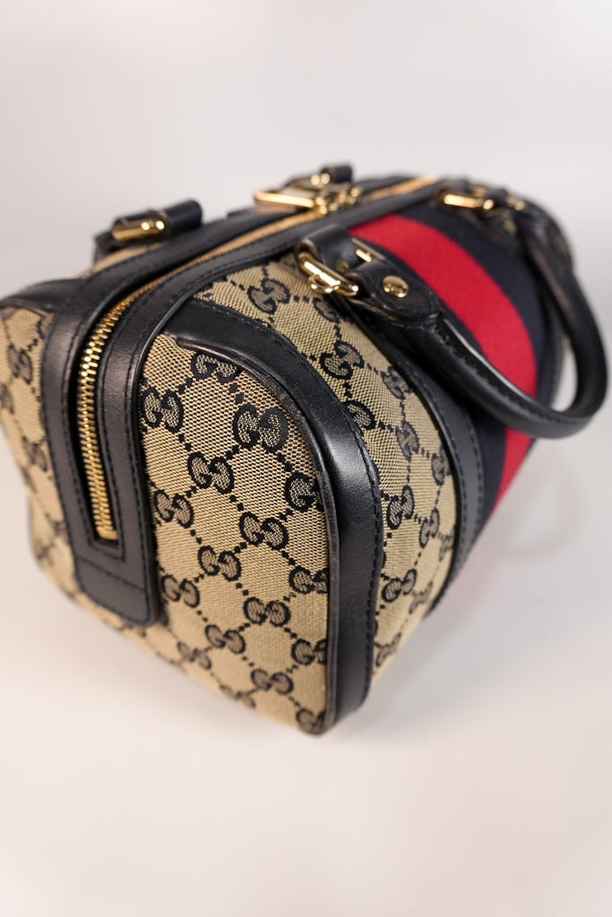 Ophidia Medium Boston in GG Supreme Canvas | Purse Maison Luxury Bags Shop