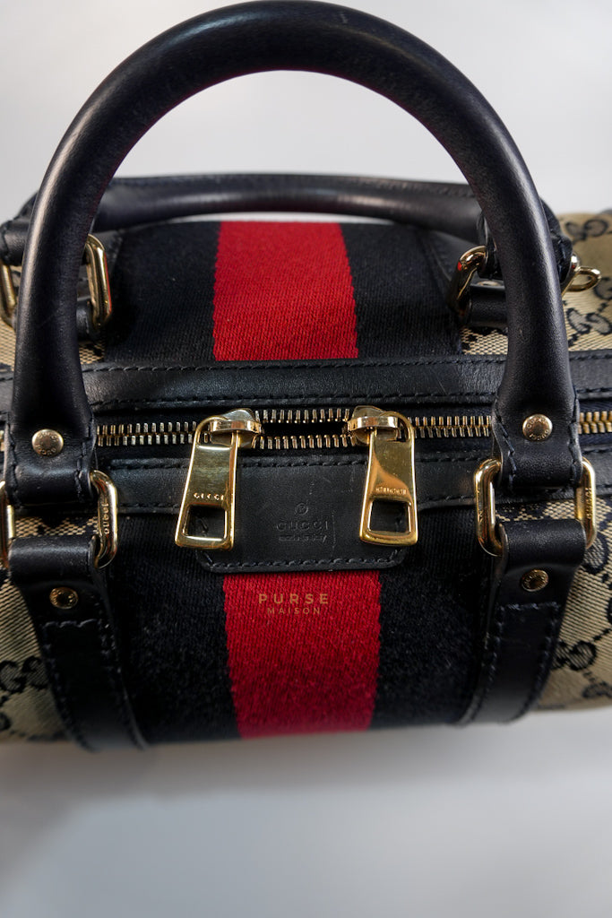 Ophidia Medium Boston in GG Supreme Canvas | Purse Maison Luxury Bags Shop