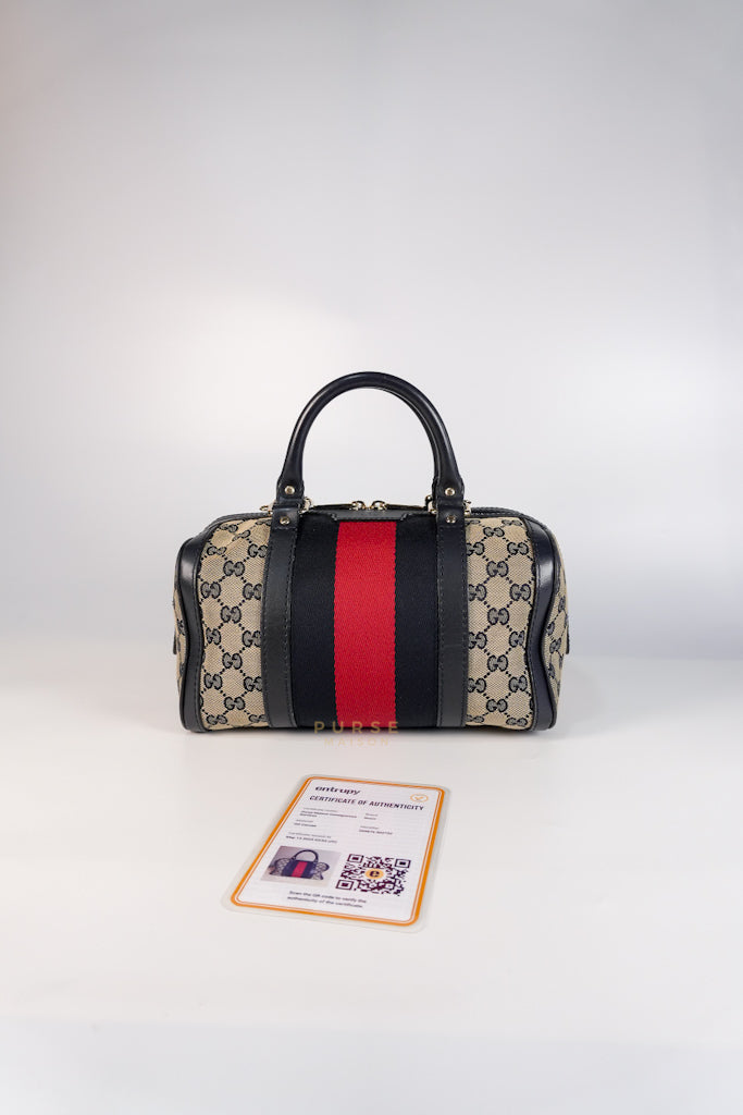 Ophidia Medium Boston in GG Supreme Canvas | Purse Maison Luxury Bags Shop