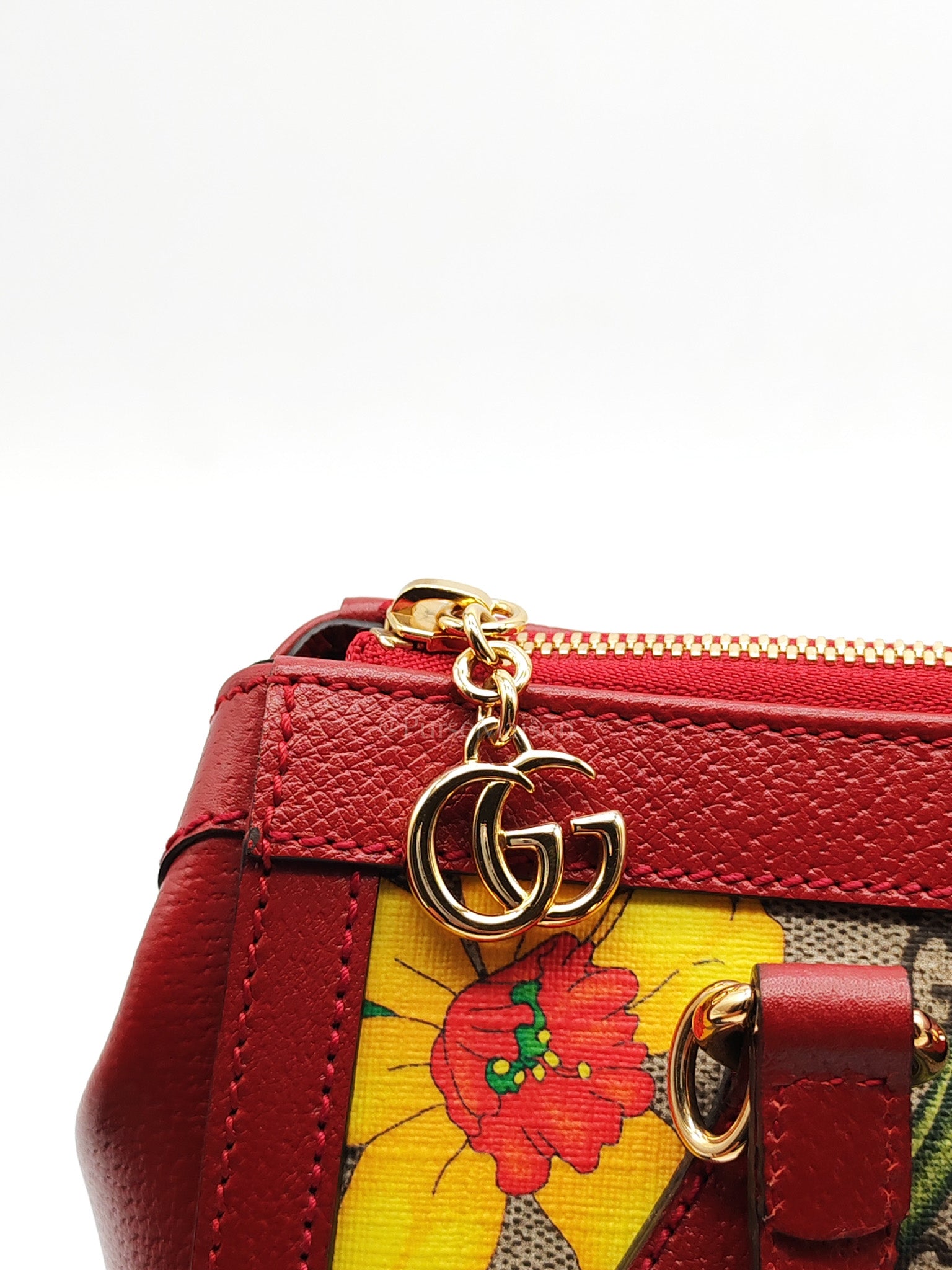 Ophidia Small Red Multicolor GG Supreme Floral Canvas | Purse Maison Luxury Bags Shop
