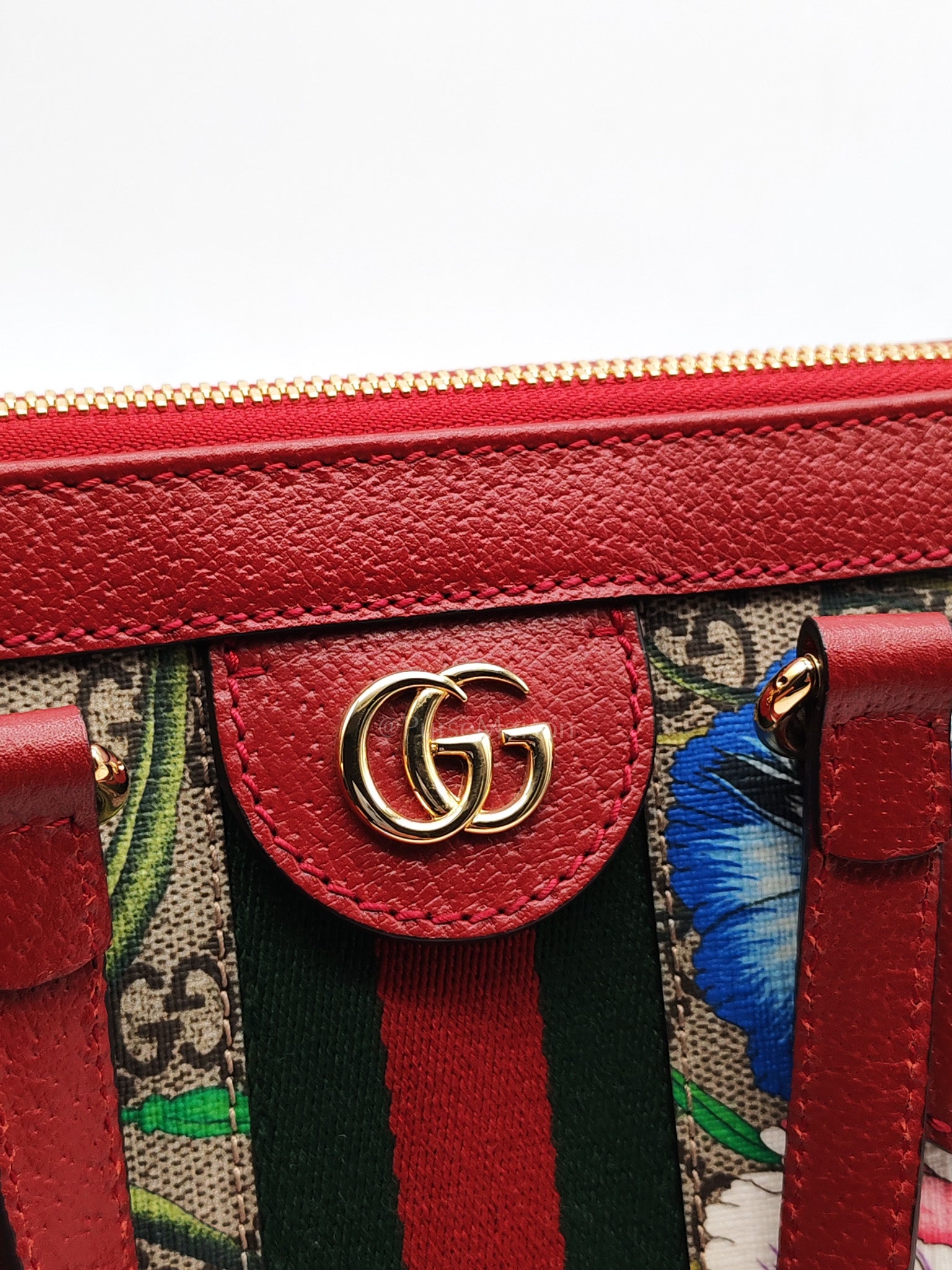 Ophidia Small Red Multicolor GG Supreme Floral Canvas | Purse Maison Luxury Bags Shop