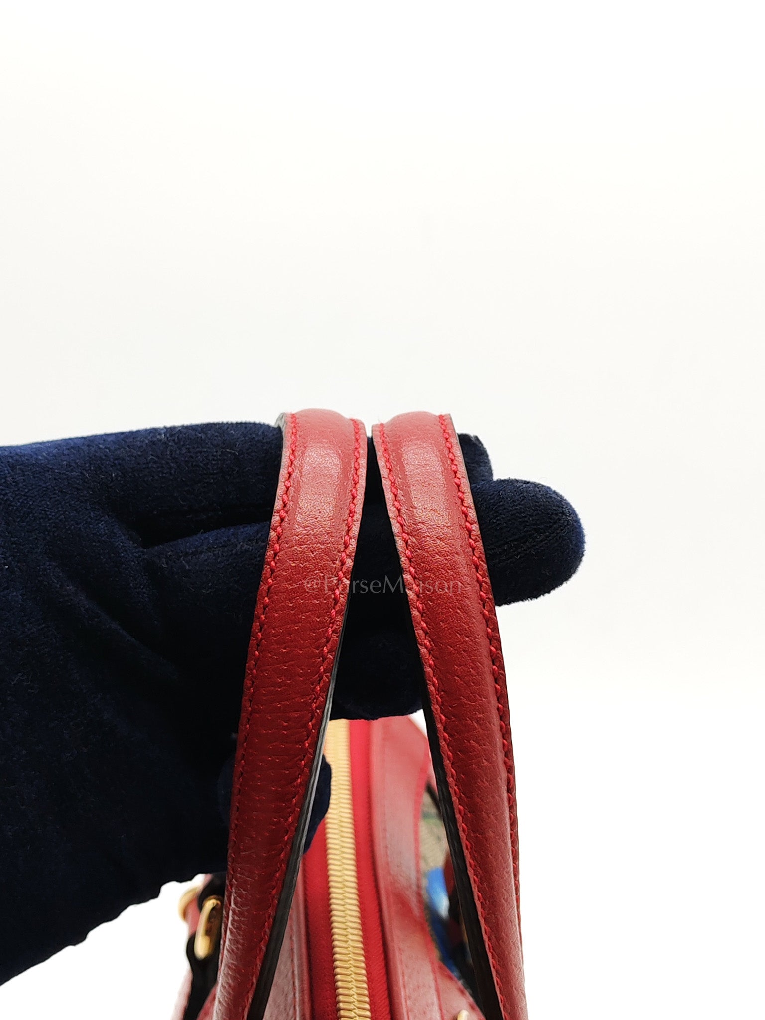Ophidia Small Red Multicolor GG Supreme Floral Canvas | Purse Maison Luxury Bags Shop