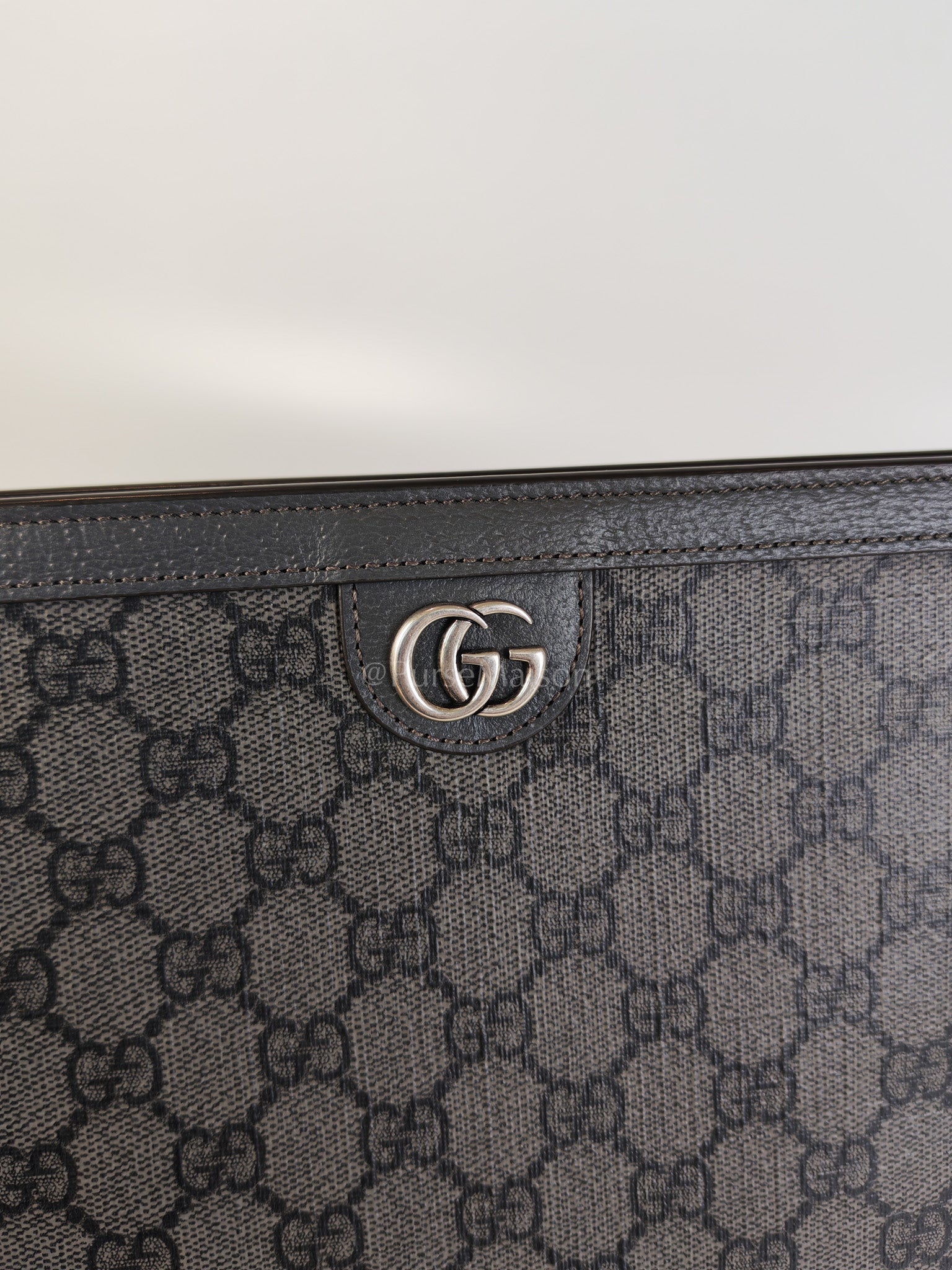 Ophidia Supreme in Gray Canvas Pouch/Clutch Bag | Purse Maison Luxury Bags Shop