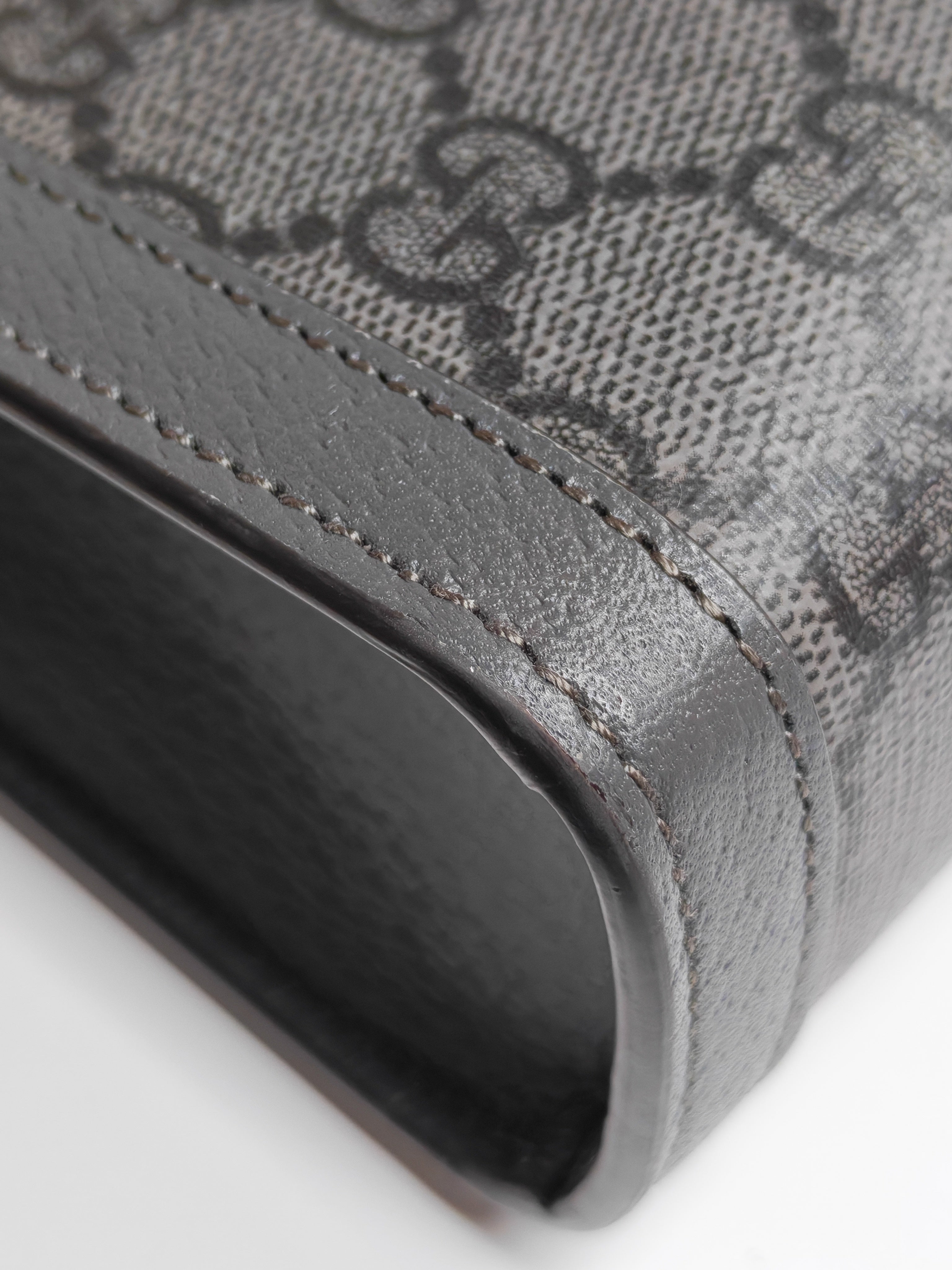 Ophidia Supreme in Gray Canvas Pouch/Clutch Bag | Purse Maison Luxury Bags Shop