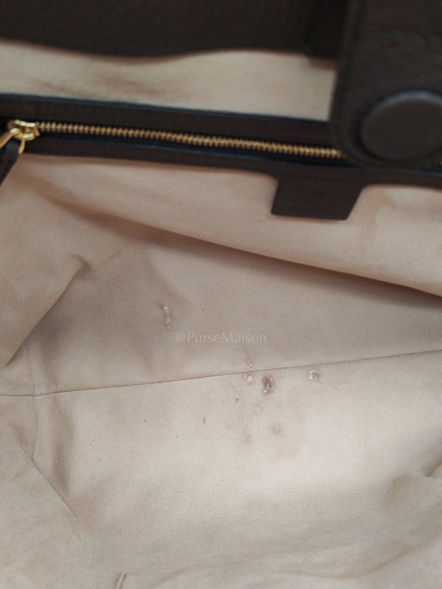 Ophidia Tote Bag in GG Supreme Canvas & Gold Hardware