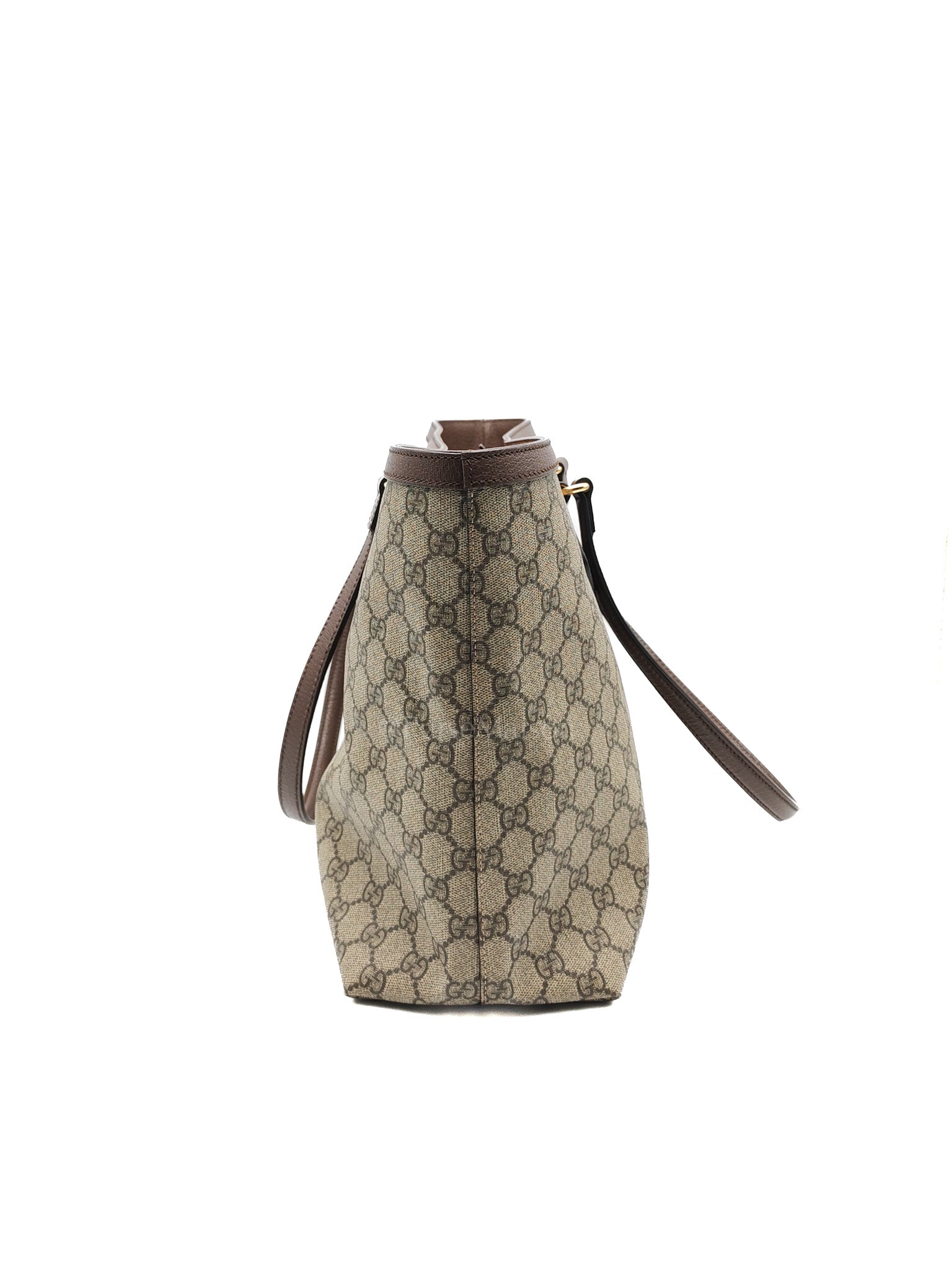 Ophidia Tote Bag in GG Supreme Canvas & Gold Hardware