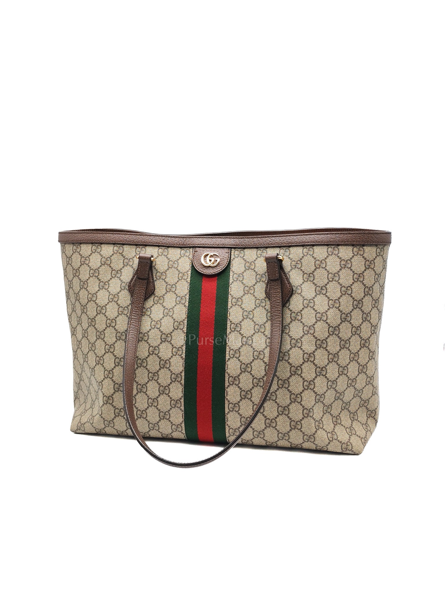 Ophidia Tote Bag in GG Supreme Canvas & Gold Hardware