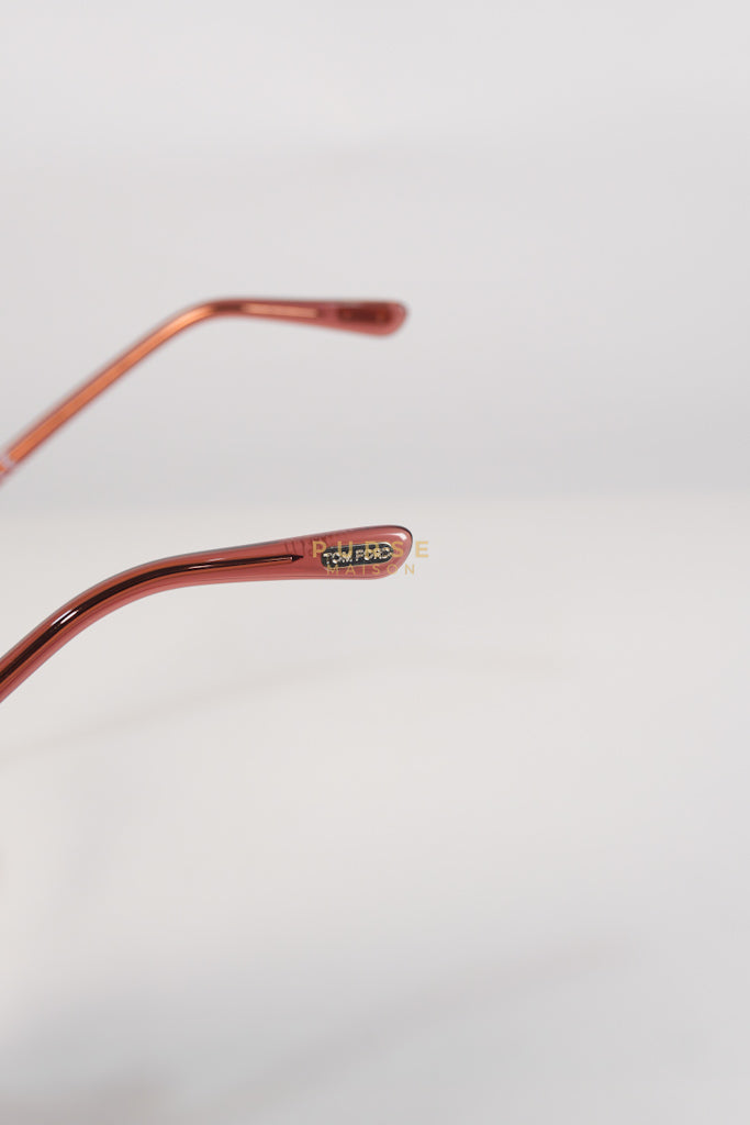 Optical Eyeglasses TF 5842-B in Peach/Red | Purse Maison Luxury Bags Shop