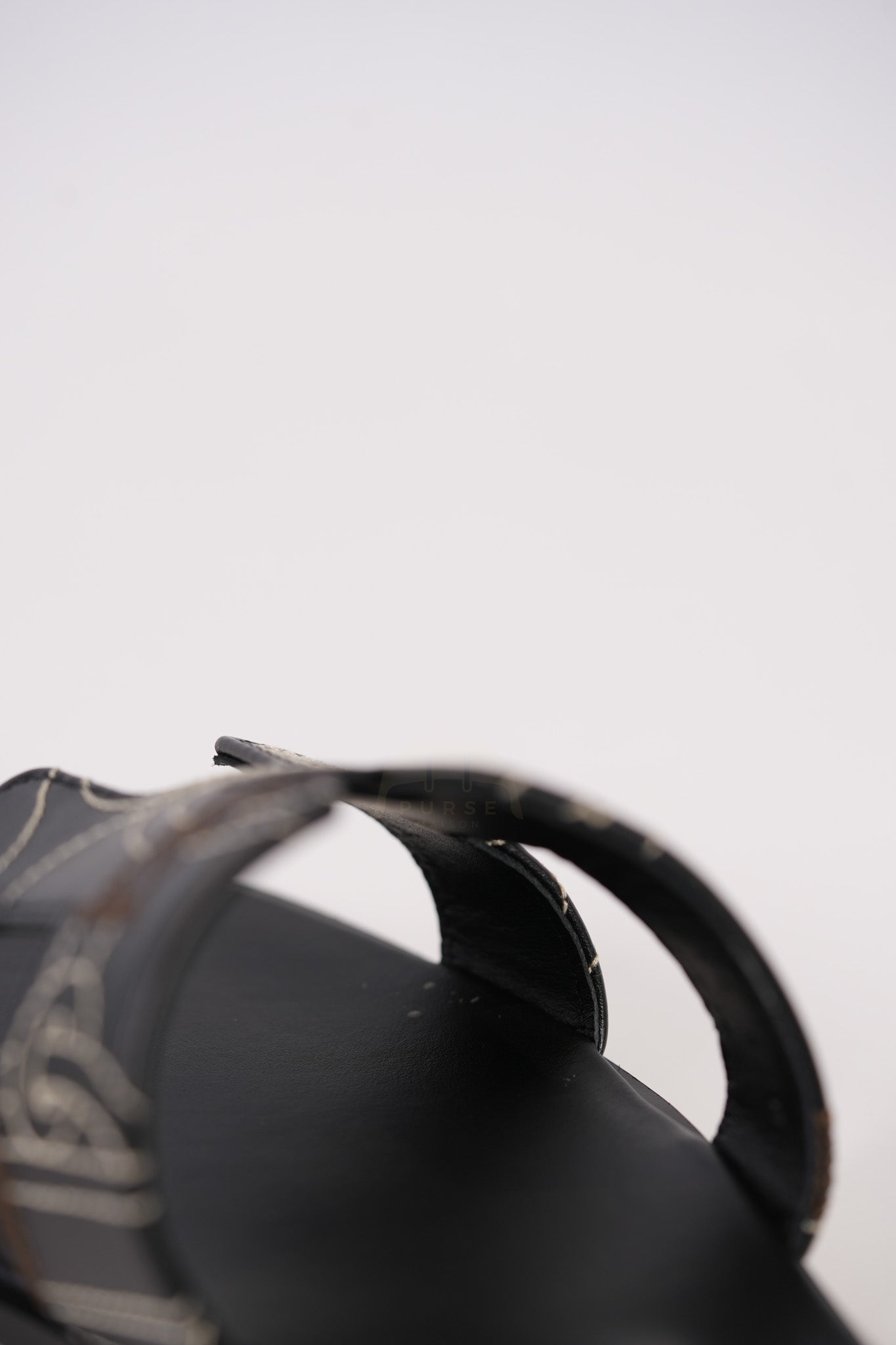 Oran in Black Panoplie Equestre Embroidered Calfskin Size 38EU (24cm) | Purse Maison Luxury Bags Shop