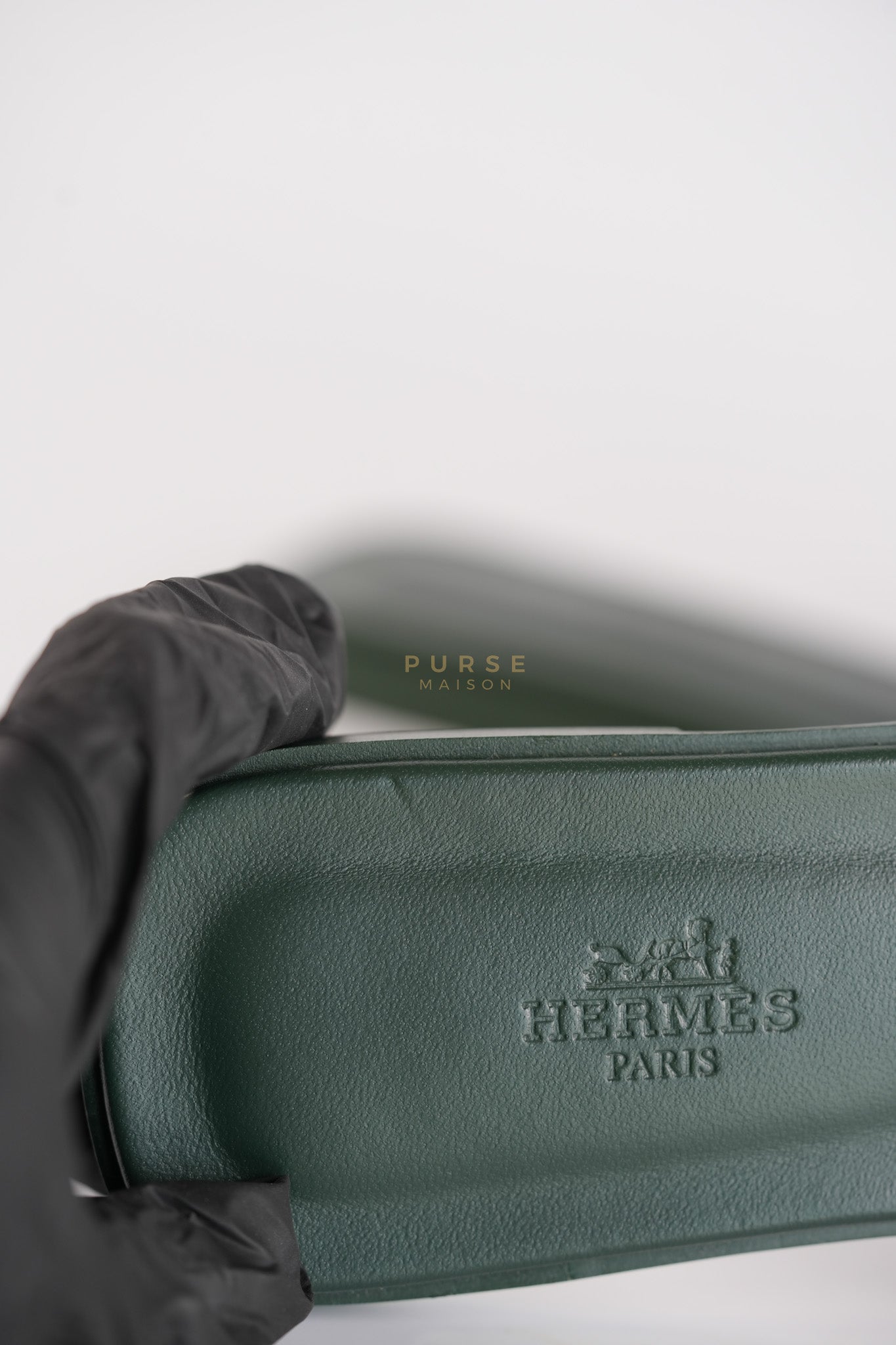 Oran in Dark Green Epsom Leather Size 38 EU(24cm) | Purse Maison Luxury Bags Shop