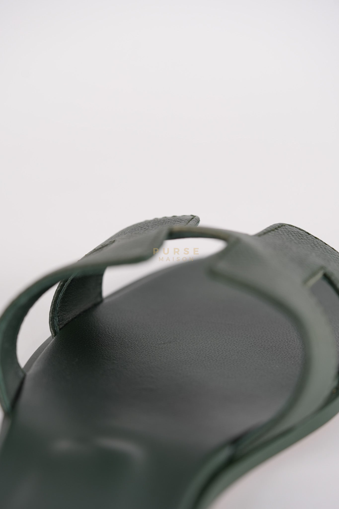 Oran in Dark Green Epsom Leather Size 38 EU(24cm) | Purse Maison Luxury Bags Shop