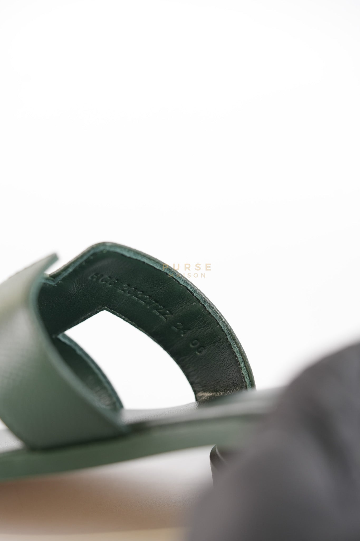 Oran in Dark Green Epsom Leather Size 38 EU(24cm) | Purse Maison Luxury Bags Shop