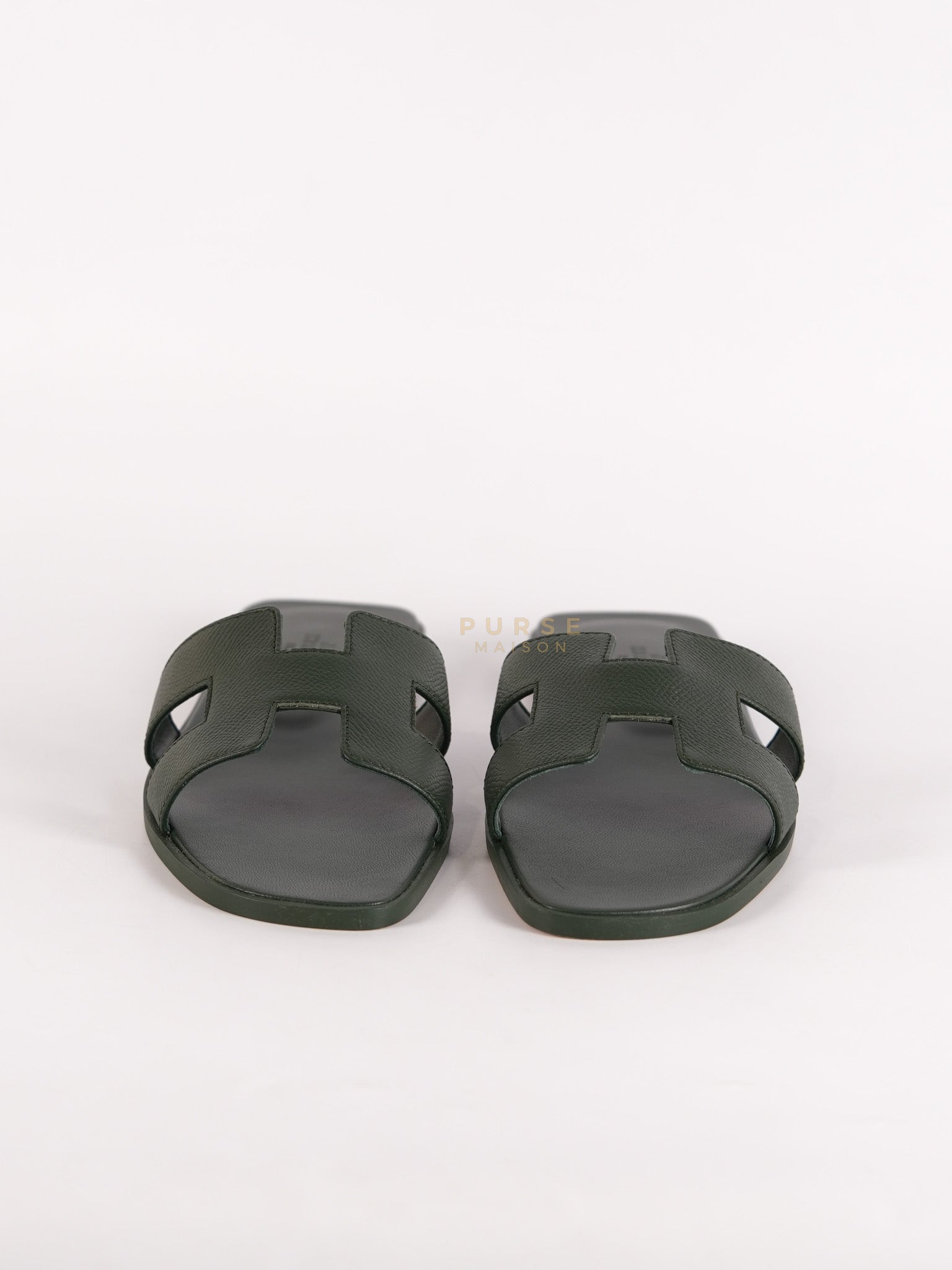 Oran in Dark Green Epsom Leather Size 38 EU(24cm) | Purse Maison Luxury Bags Shop