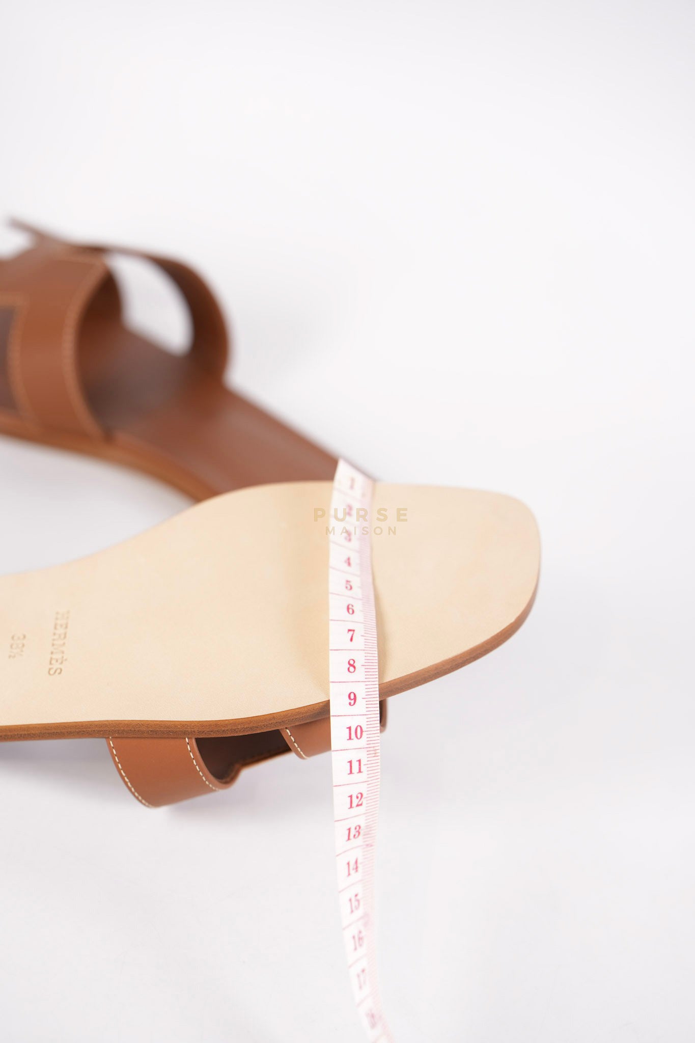 Oran in Gold Swift Leather Sandals Size 38.5 EU (24cm) | Purse Maison Luxury Bags Shop
