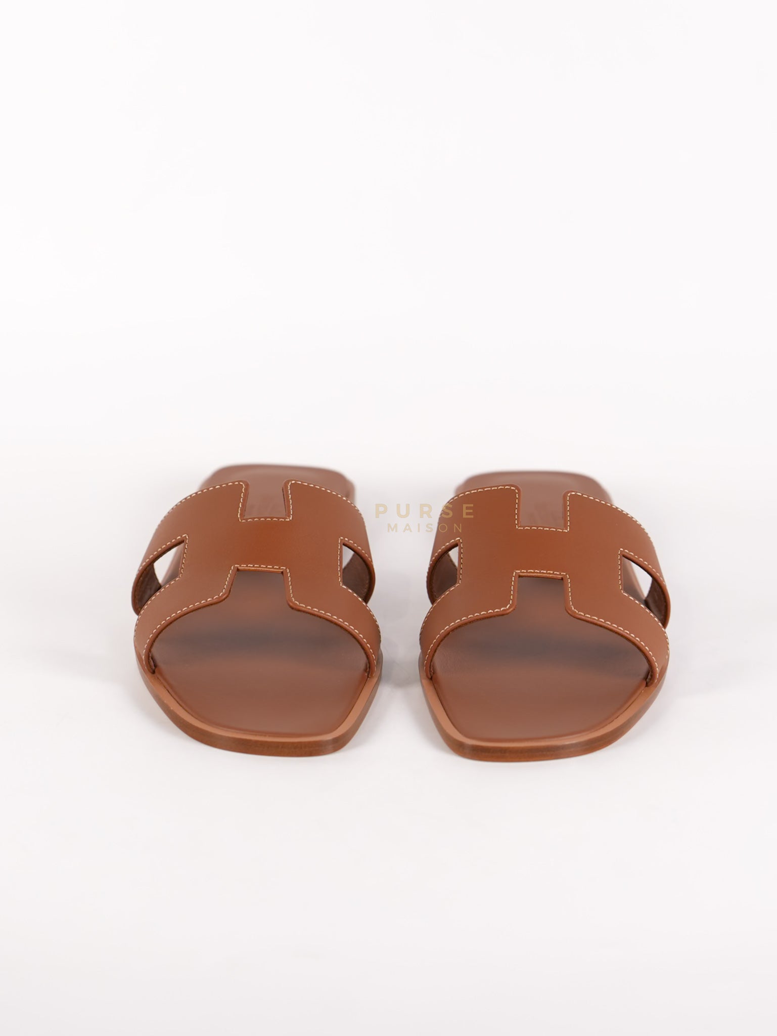 Oran in Gold Swift Leather Sandals Size 38.5 EU (24cm) | Purse Maison Luxury Bags Shop