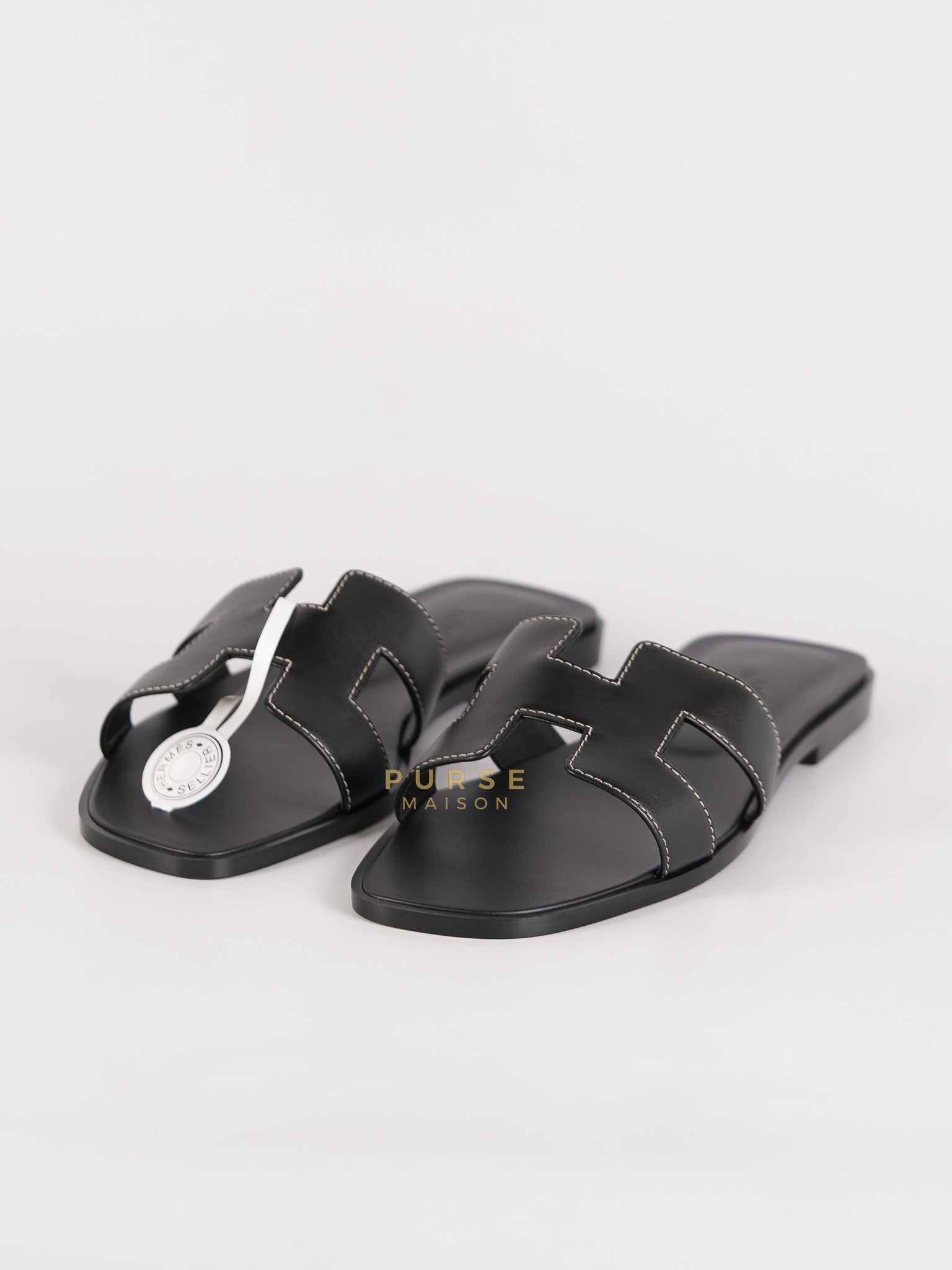 Oran Sandals in Black Size 38 EU (24cm) | Purse Maison Luxury Bags Shop