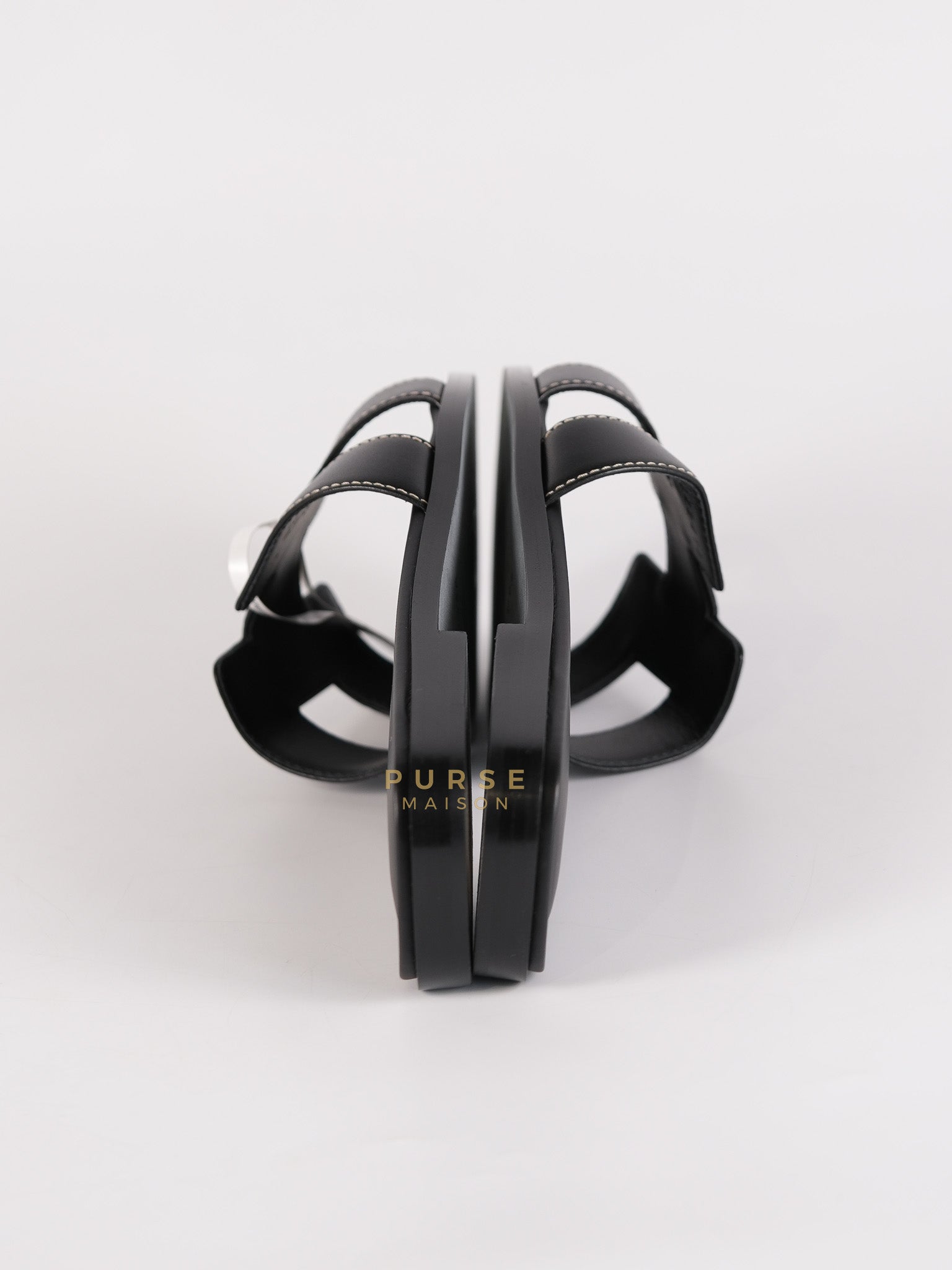 Oran Sandals in Black Size 38 EU (24cm) | Purse Maison Luxury Bags Shop