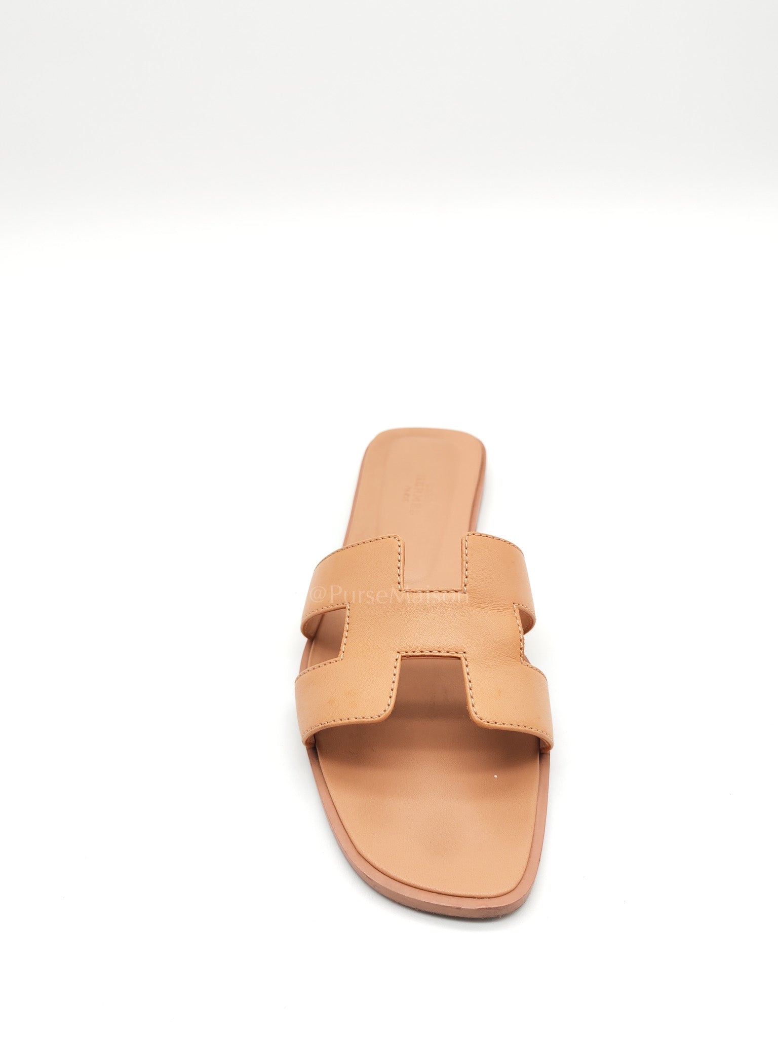 Oran Sandals in Peach Swift Leather Size 37 (24cm) | Purse Maison Luxury Bags Shop
