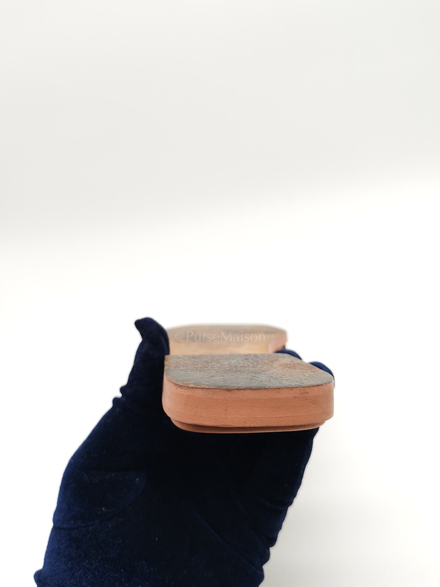 Oran Sandals in Peach Swift Leather Size 37 (24cm) | Purse Maison Luxury Bags Shop