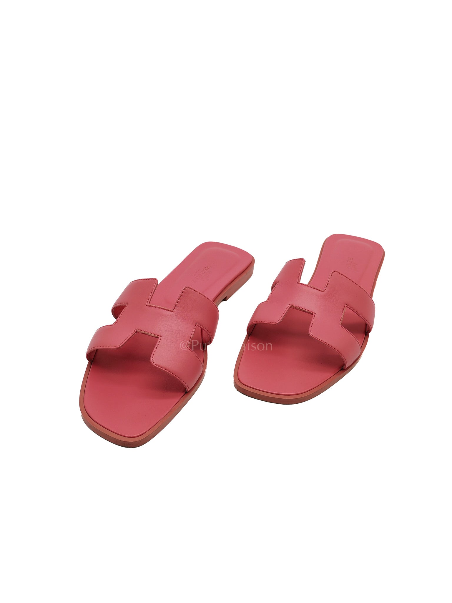 Oran Sandals in Pink Swift Leather Size 36.5 EU (23 cm) | Purse Maison Luxury Bags Shop