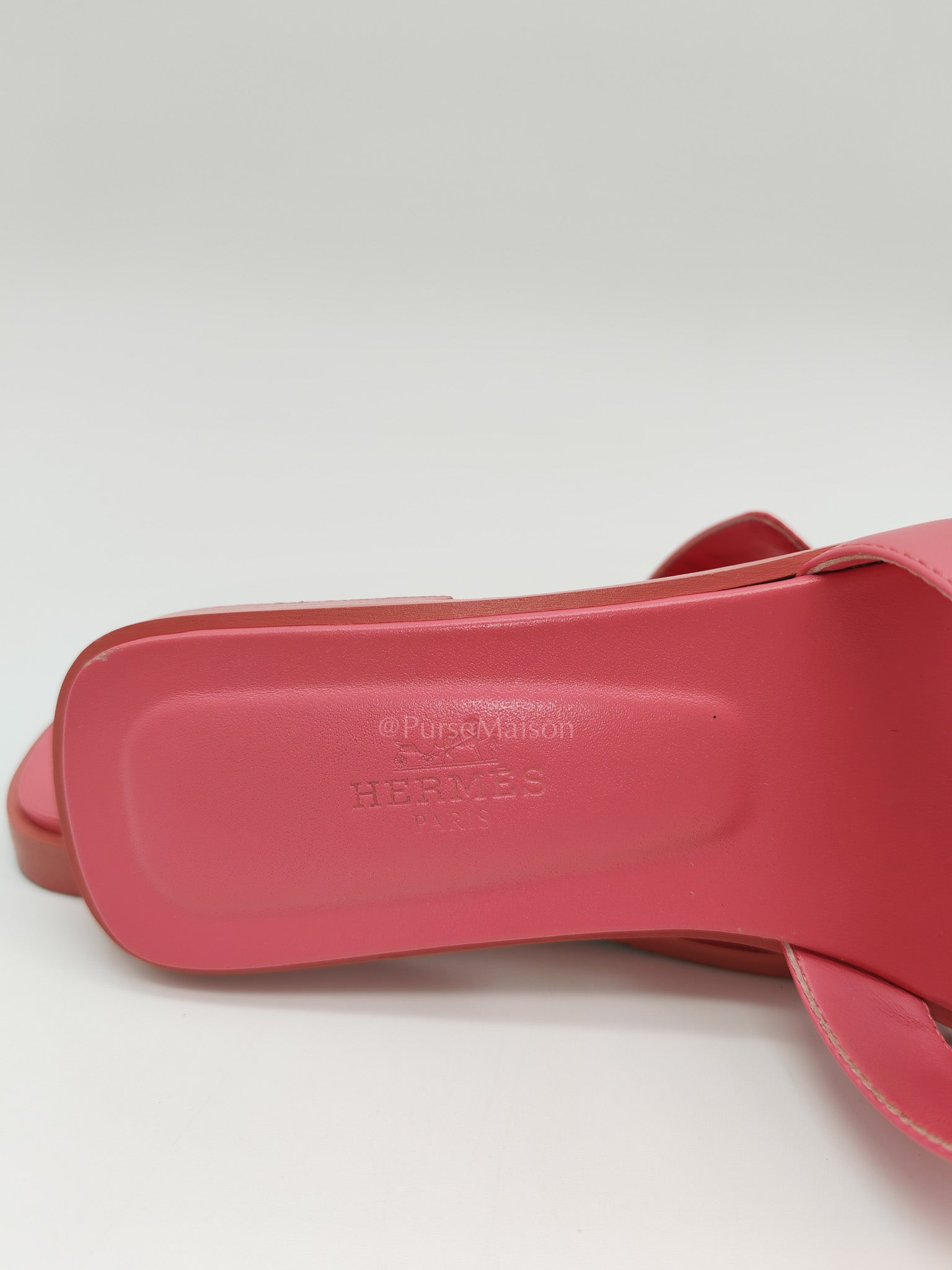 Oran Sandals in Pink Swift Leather Size 36.5 EU (23 cm) | Purse Maison Luxury Bags Shop