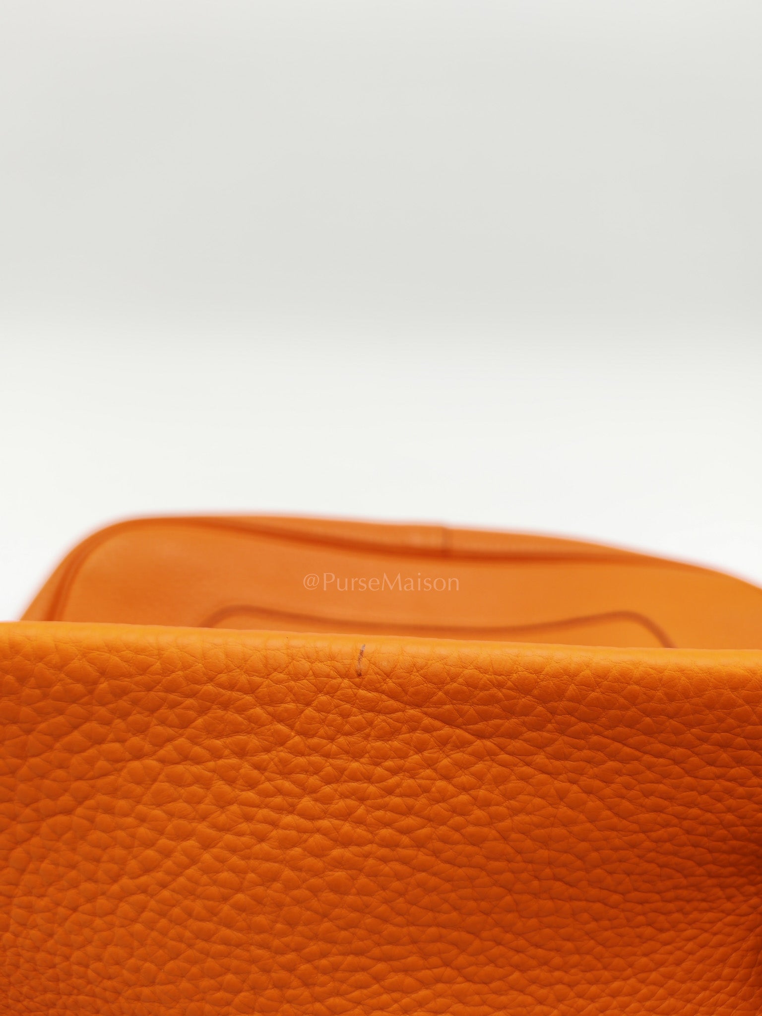 Orange Clemence Trim Shoulder Bag | Purse Maison Luxury Bags Shop