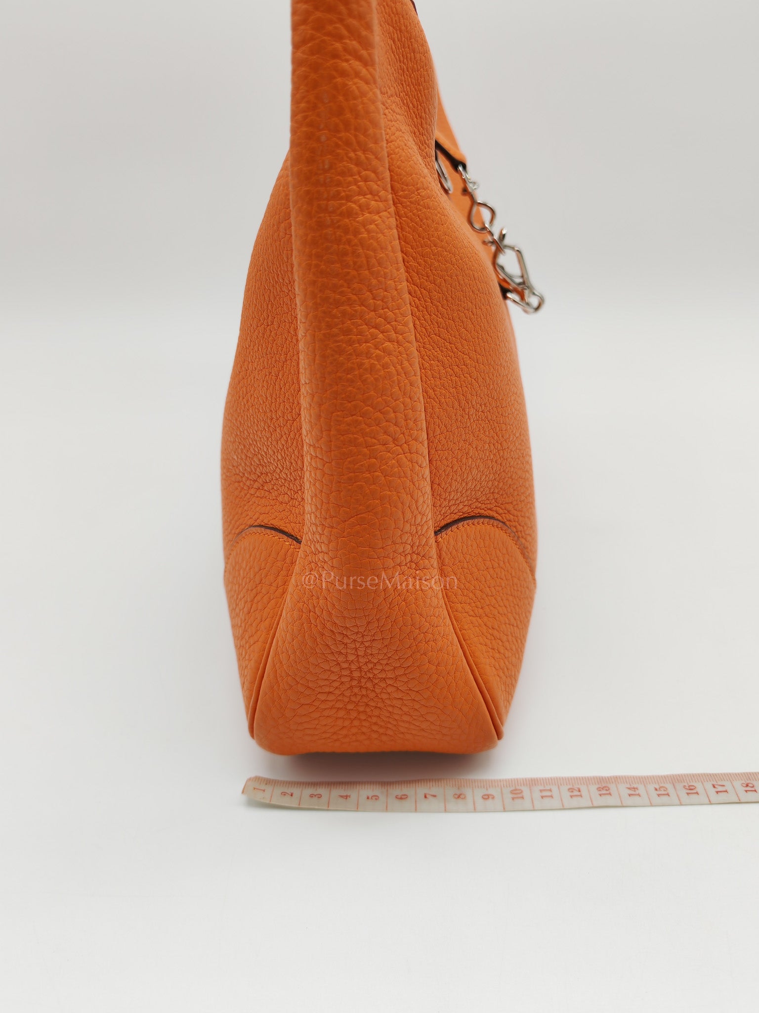 Orange Clemence Trim Shoulder Bag | Purse Maison Luxury Bags Shop