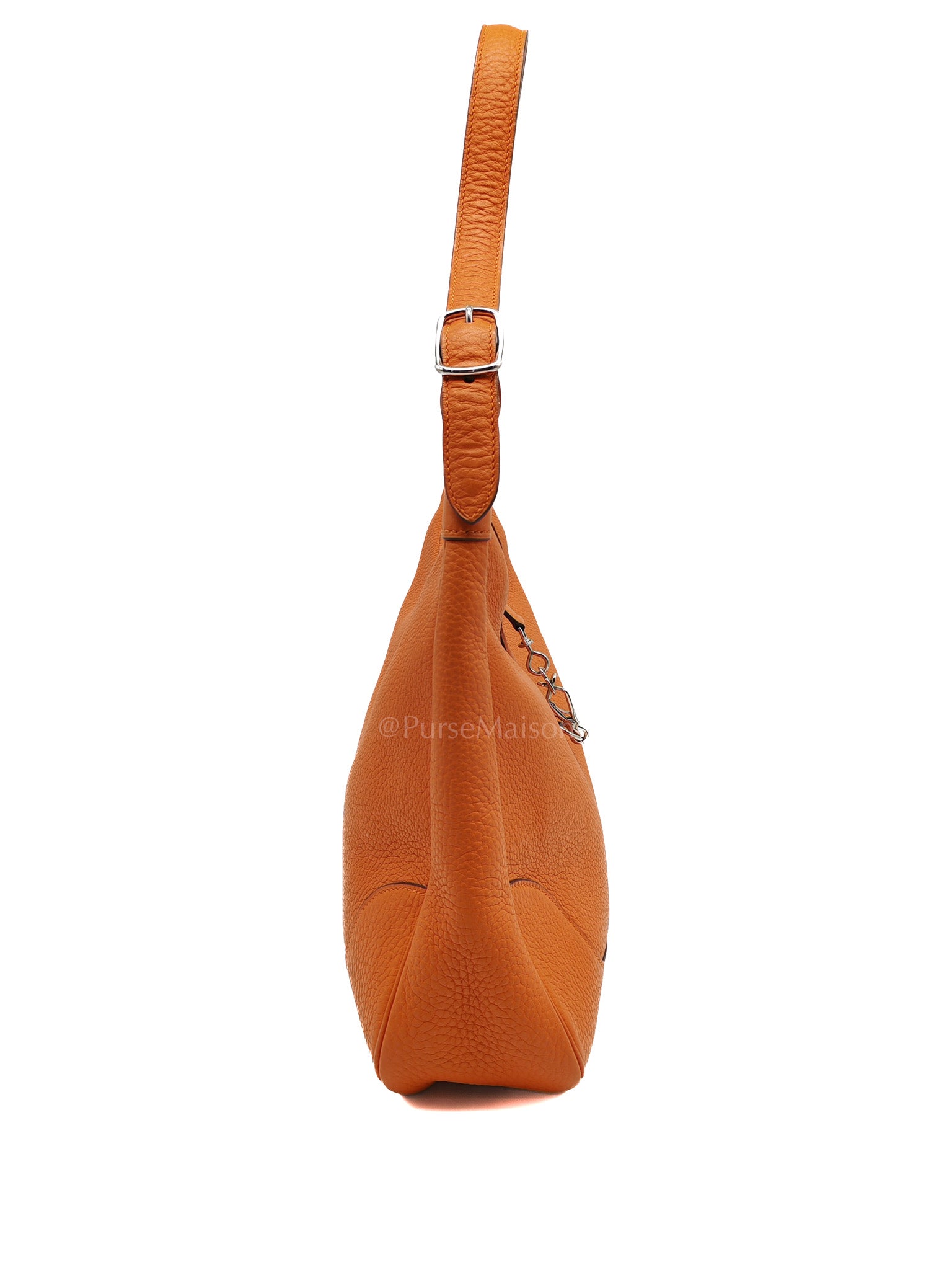 Orange Clemence Trim Shoulder Bag | Purse Maison Luxury Bags Shop