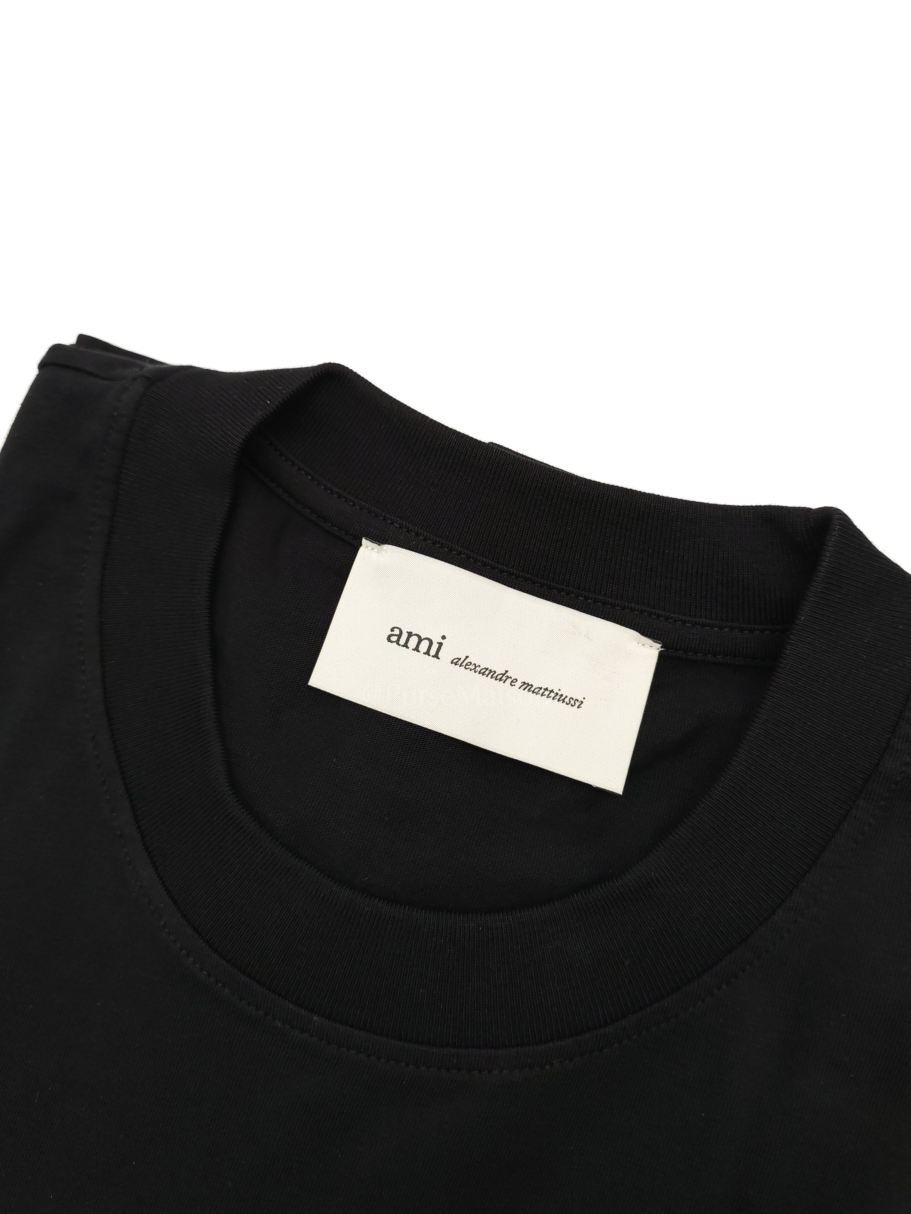 Ami De Coeur Cotton T-Shirt in Black Size Large