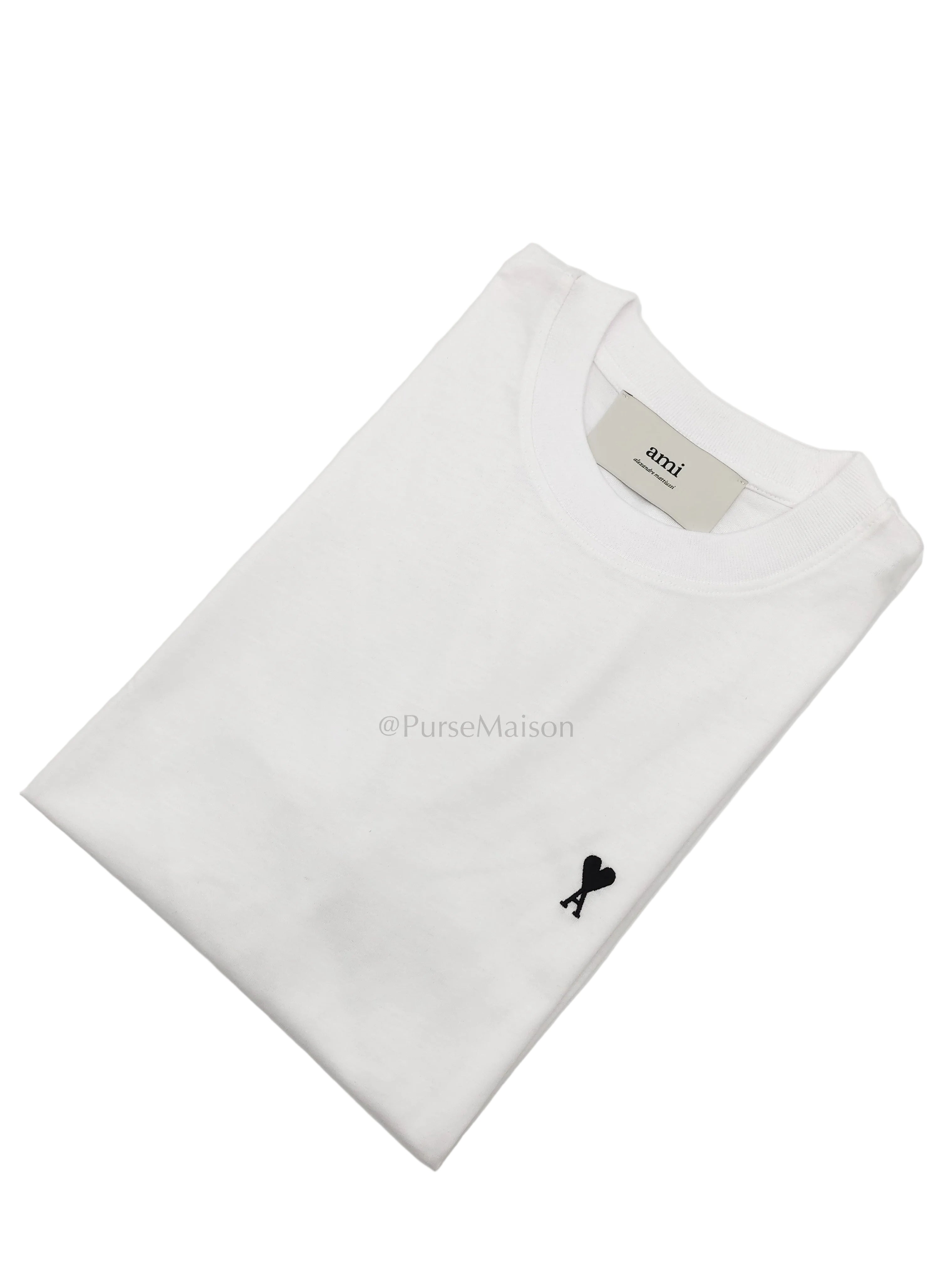 Ami De Coeur Cotton T-Shirt in White Size Small