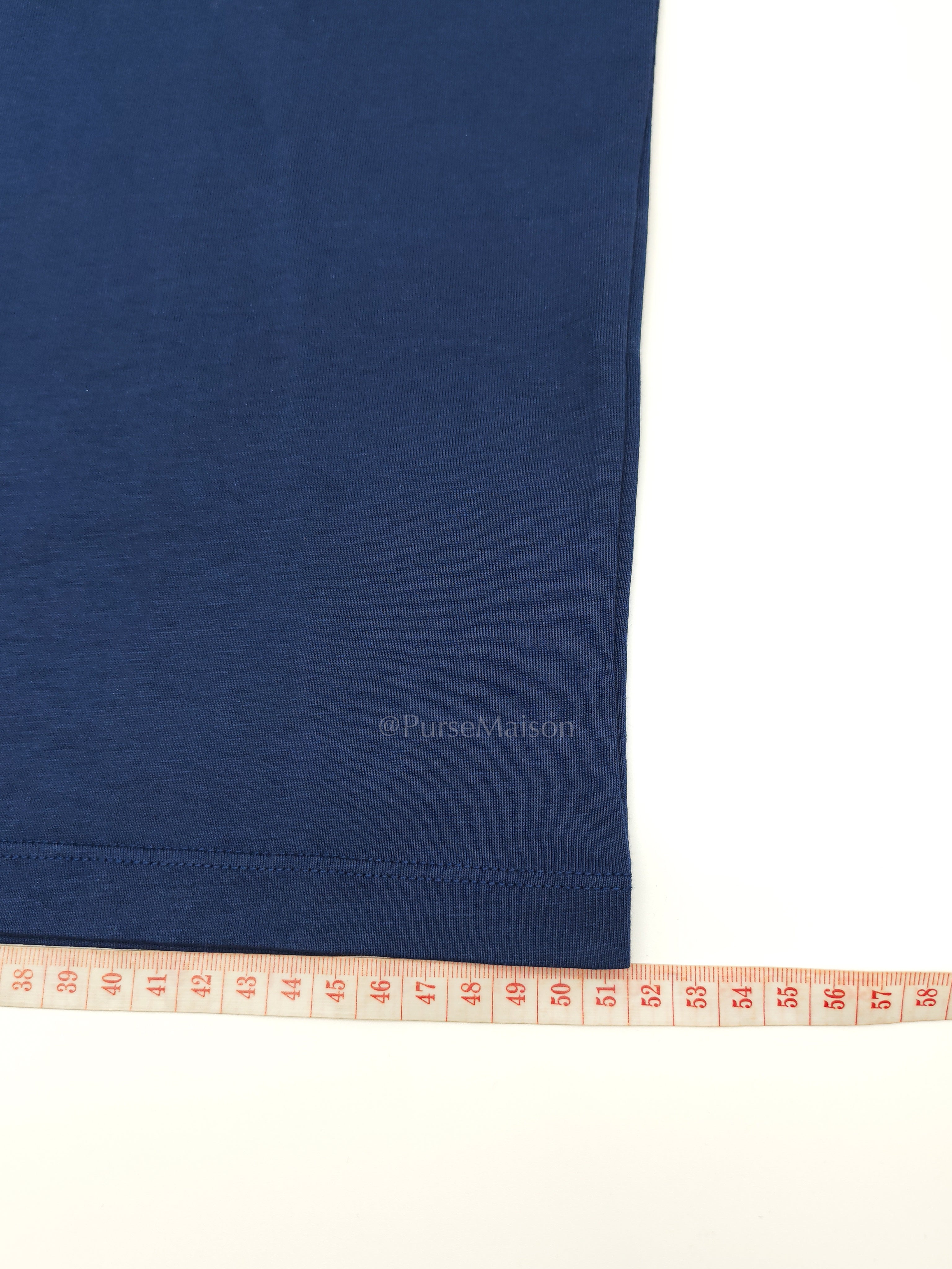 Ami De Coeur Cotton T-Shirt in Blue Size Medium