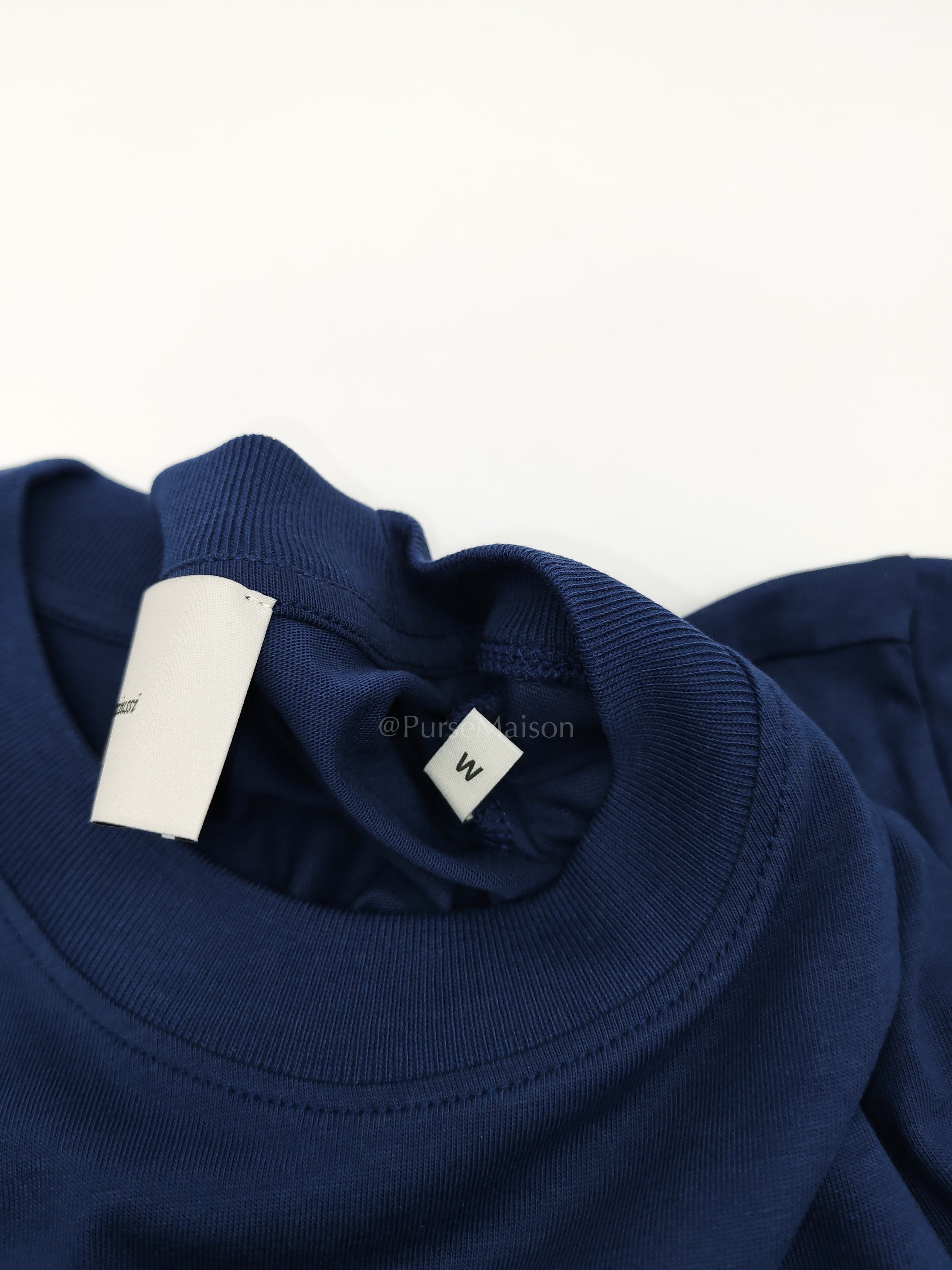 Ami De Coeur Cotton T-Shirt in Blue Size Medium